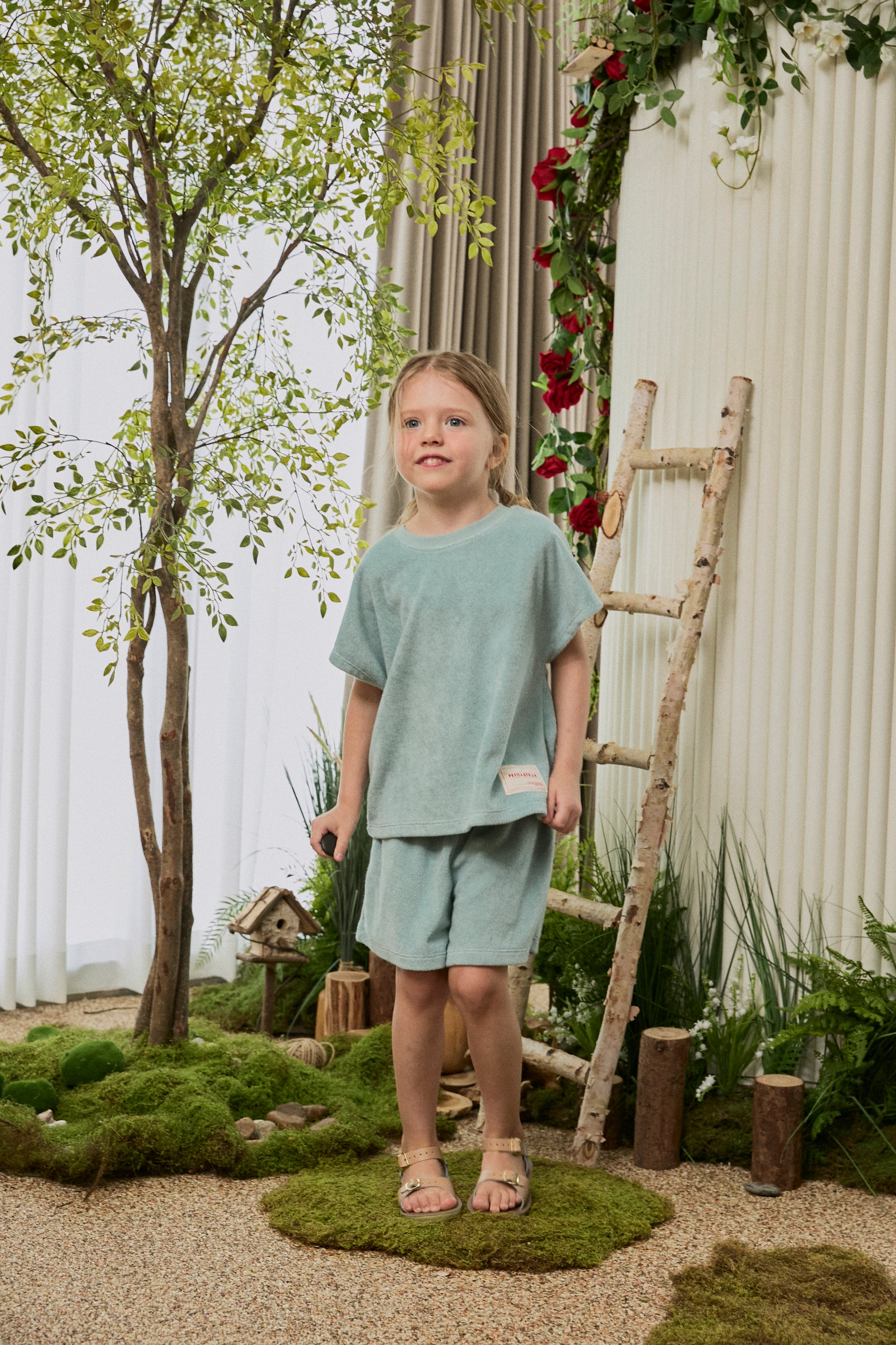 Terry Easy Shorts - Ocean Mint