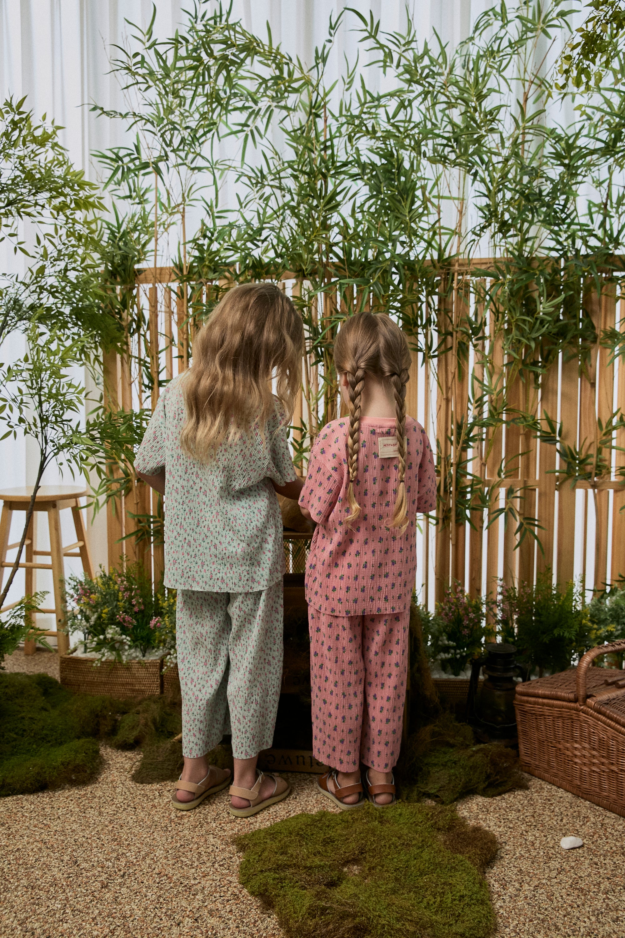 Floral Pleats Top - Blue