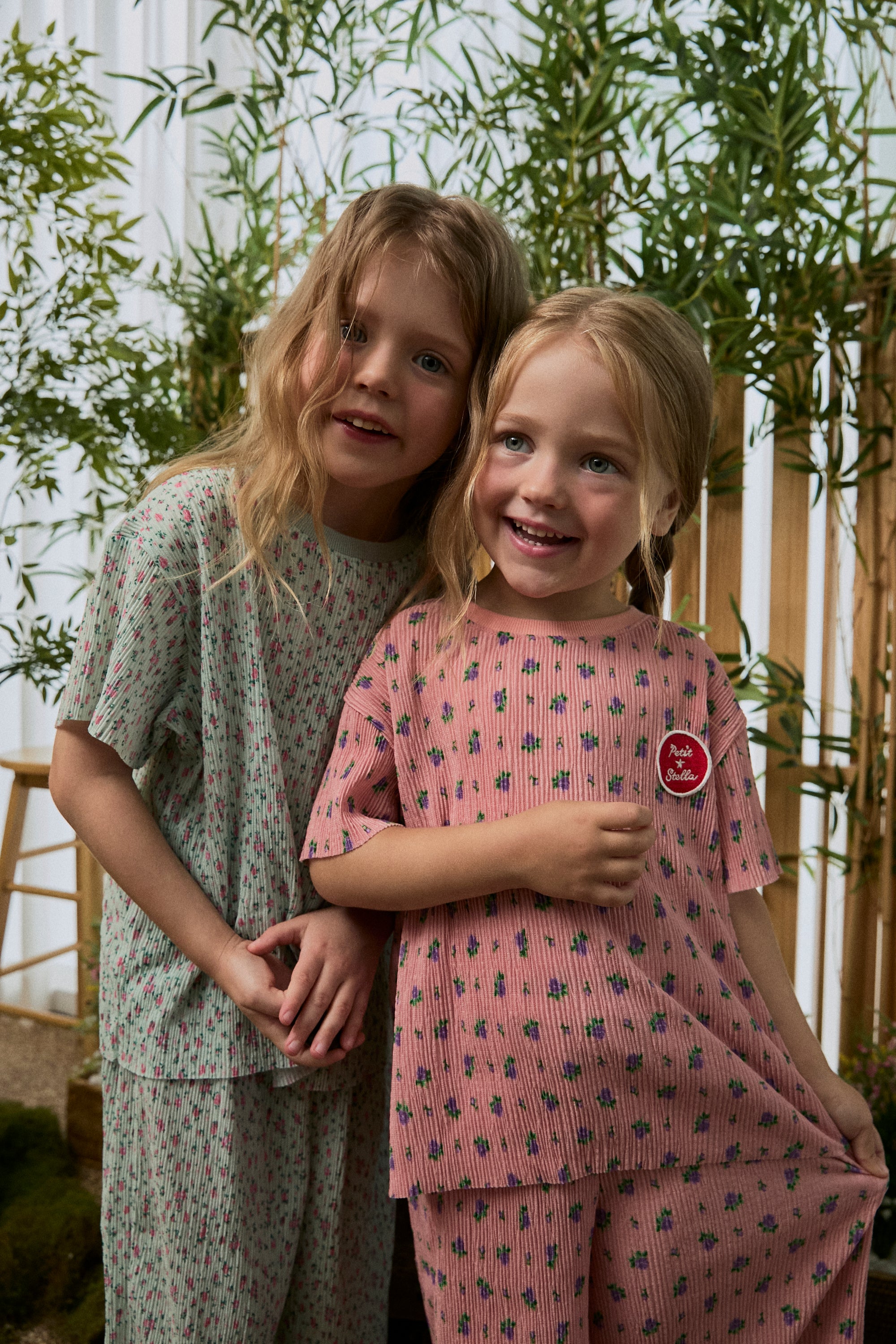 Floral Pleats Top - Blue