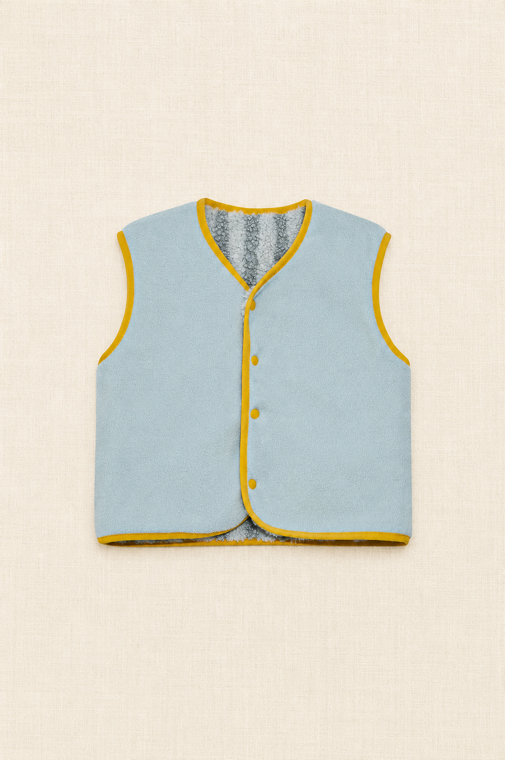 Cozy Reversible Sherpa Vest - Mint