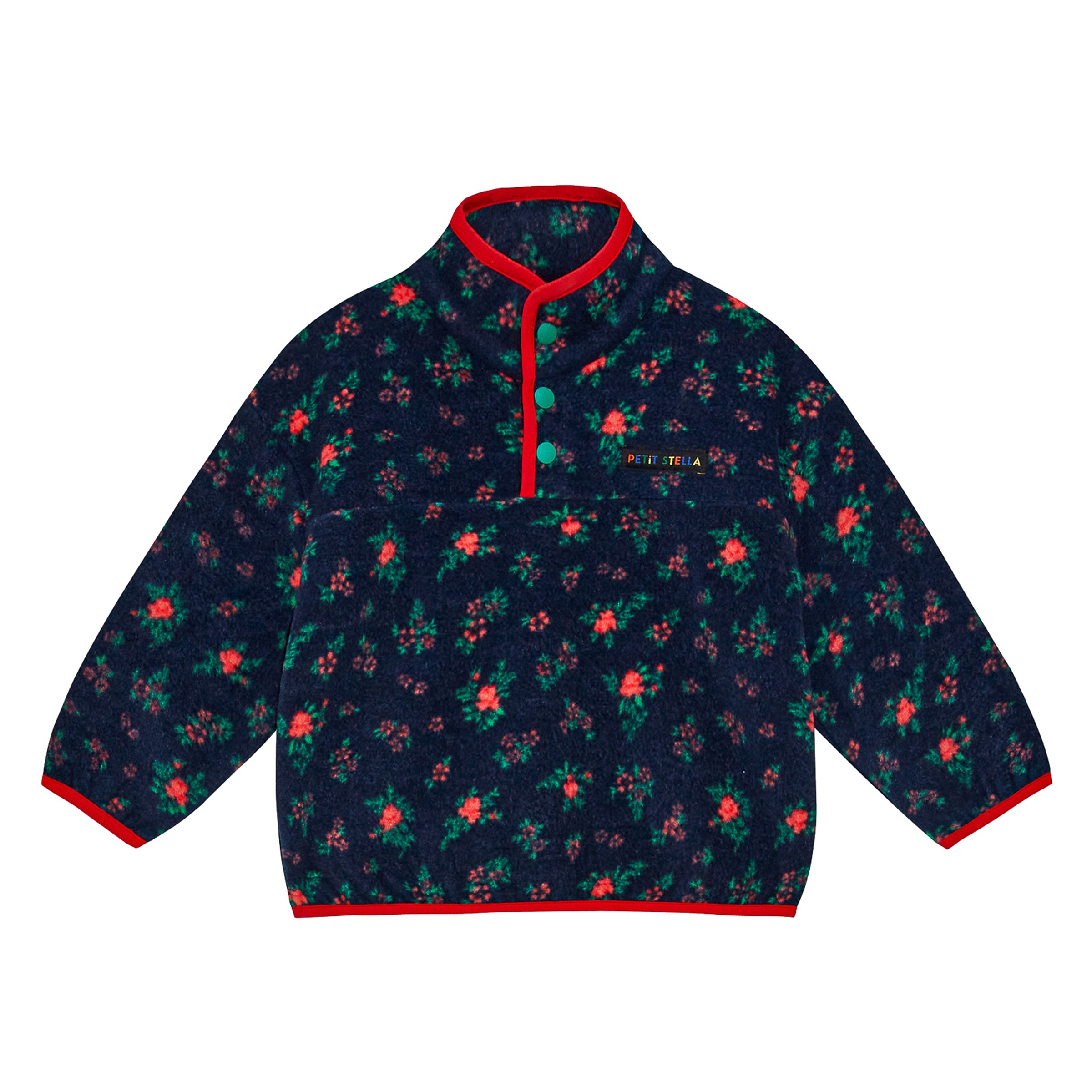 Garden Floral Fleece Set - Black Floral