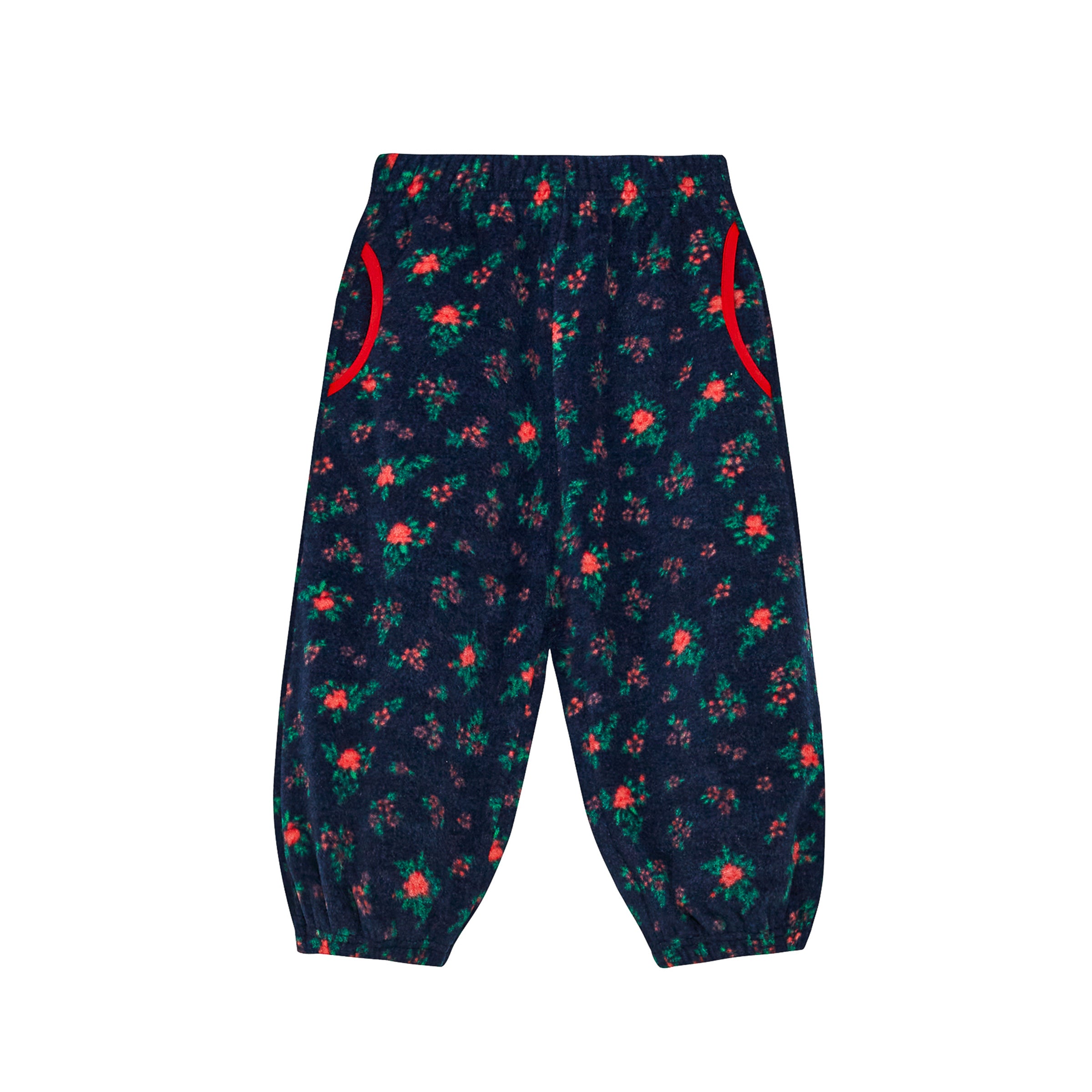 Garden Floral Fleece Set - Black Floral