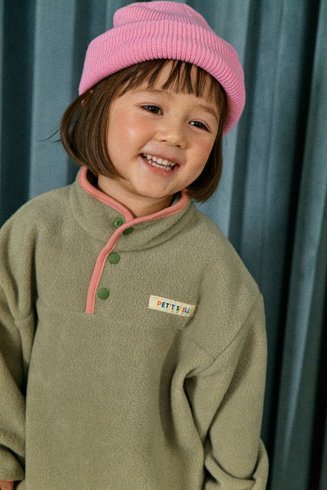 Olive Half-Snap Fleece Set