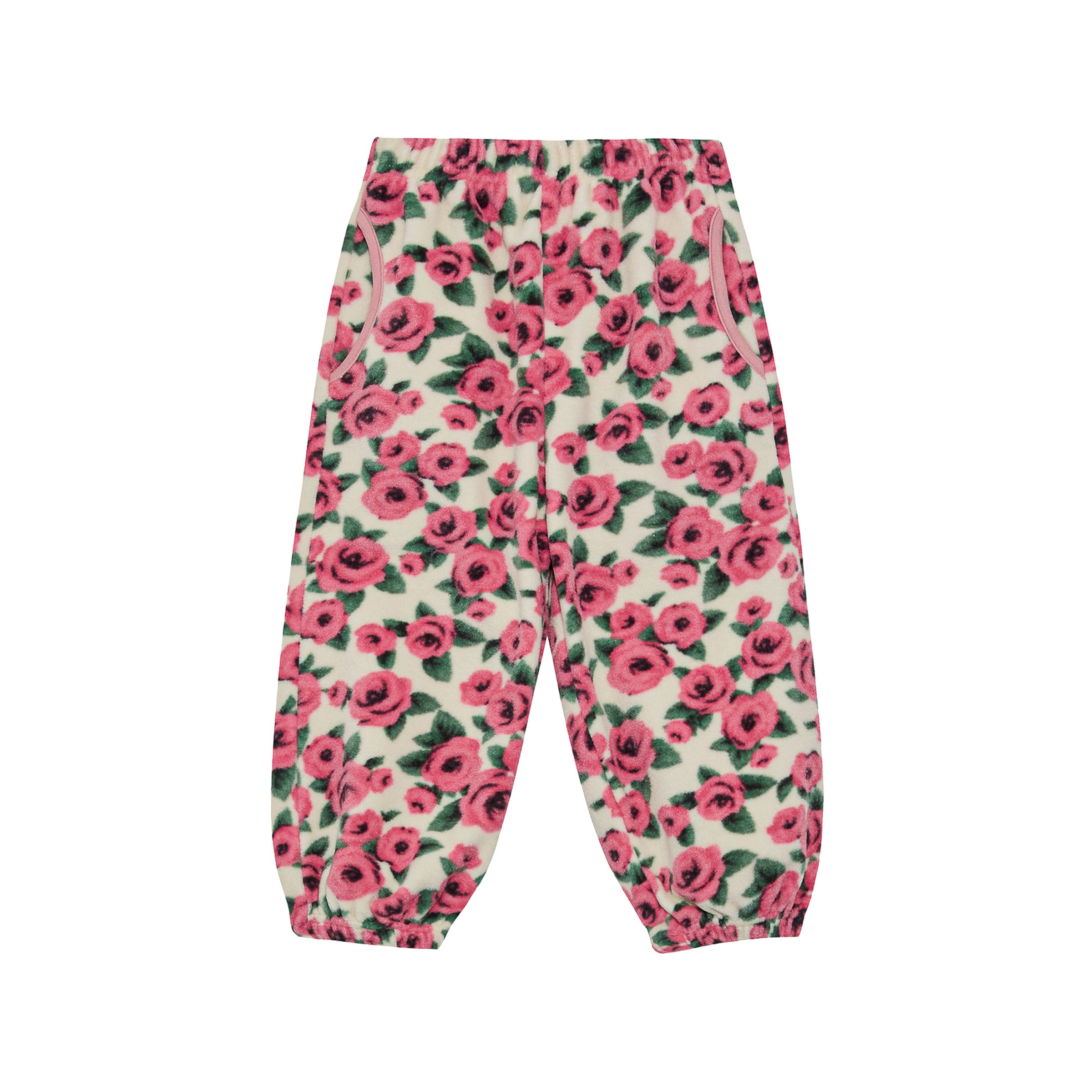 Rosy Rose Half-Snap Fleece Set