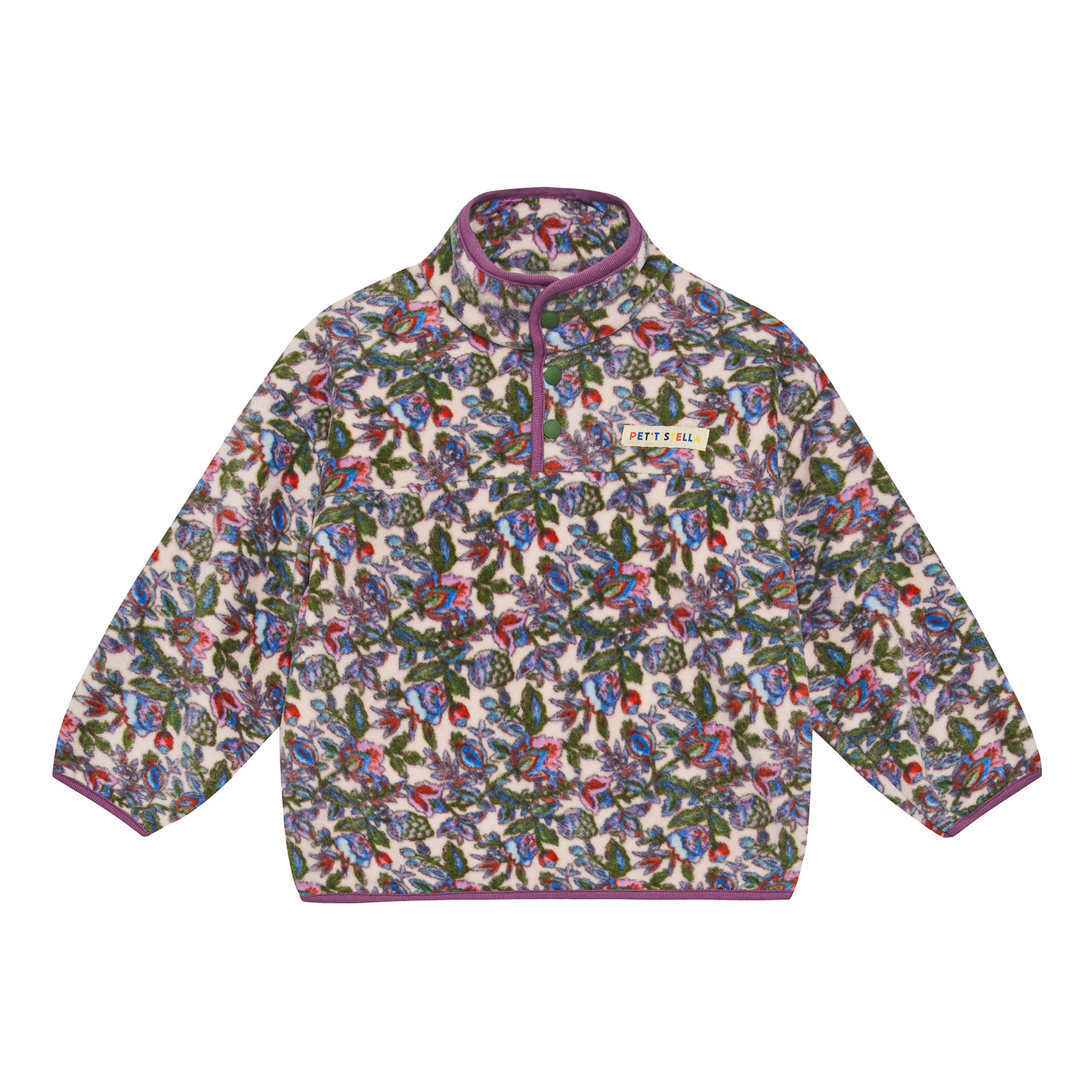 Garden Half-Snap Fleece Set - Violet