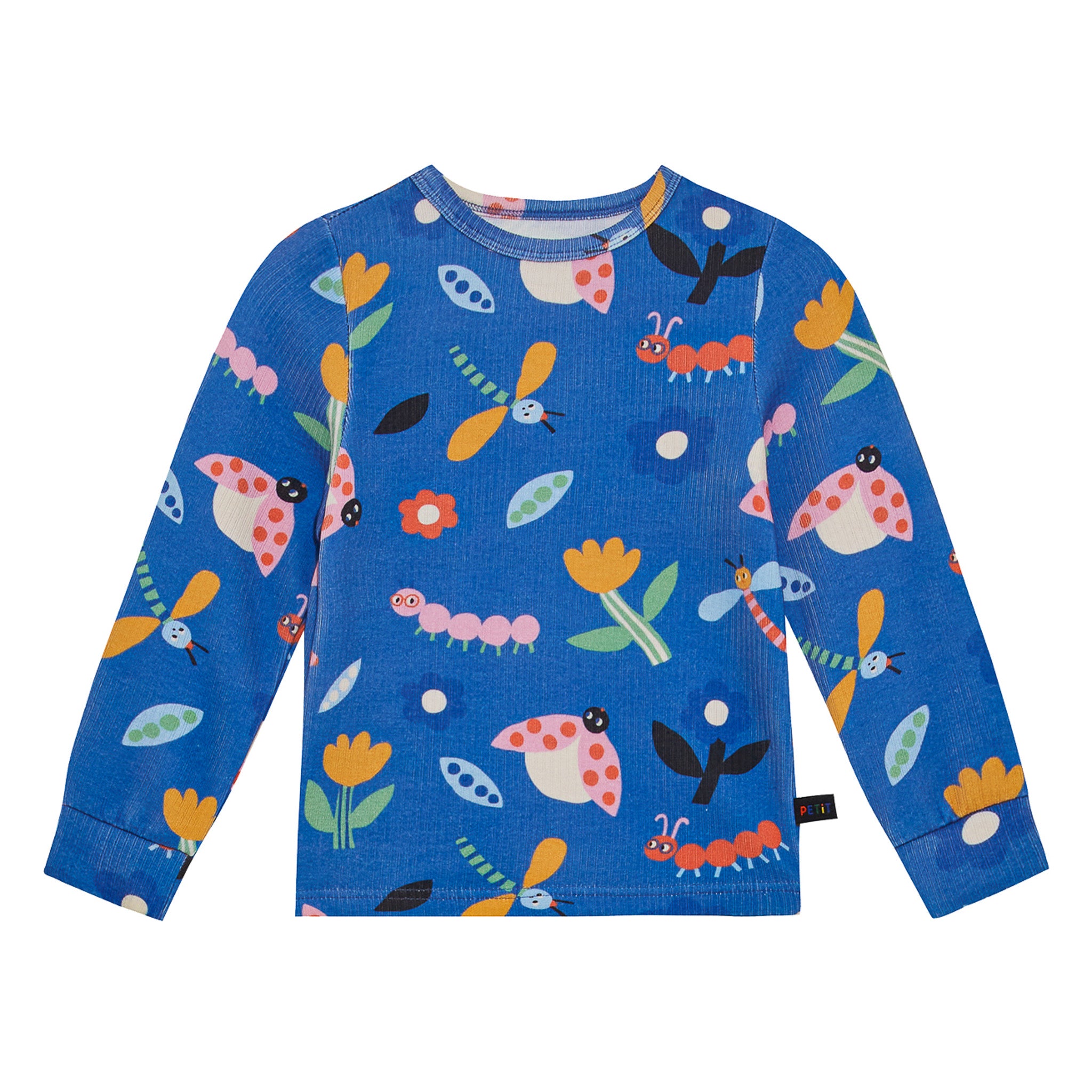 Bug Garden Pima Blend Pajama Set - Blue