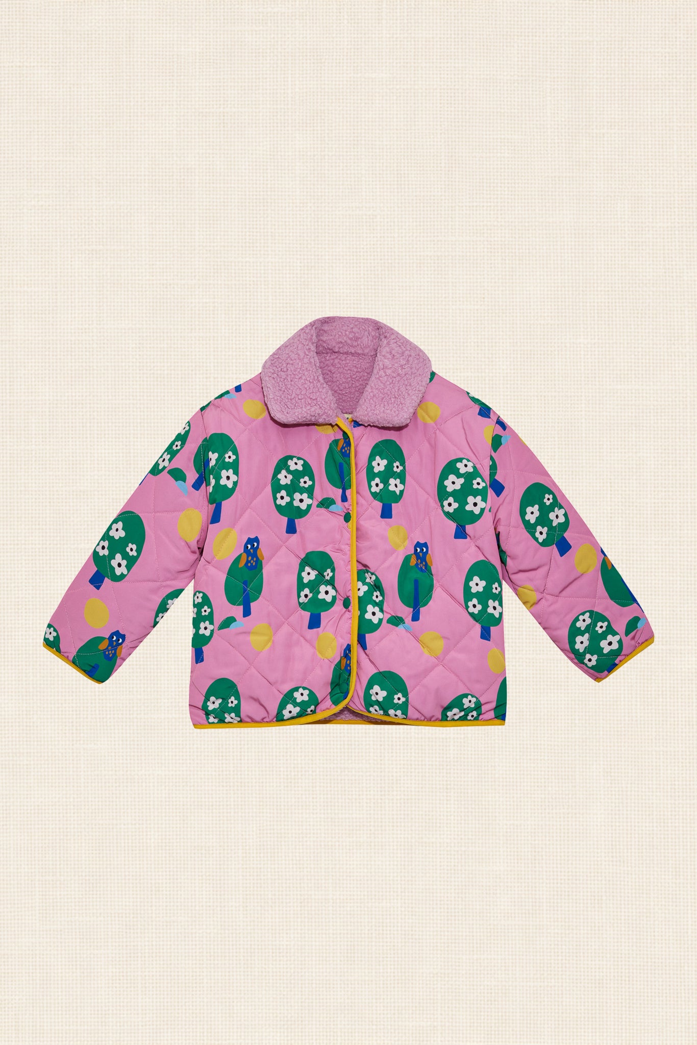Little Owl Reversible Sherpa Jacket