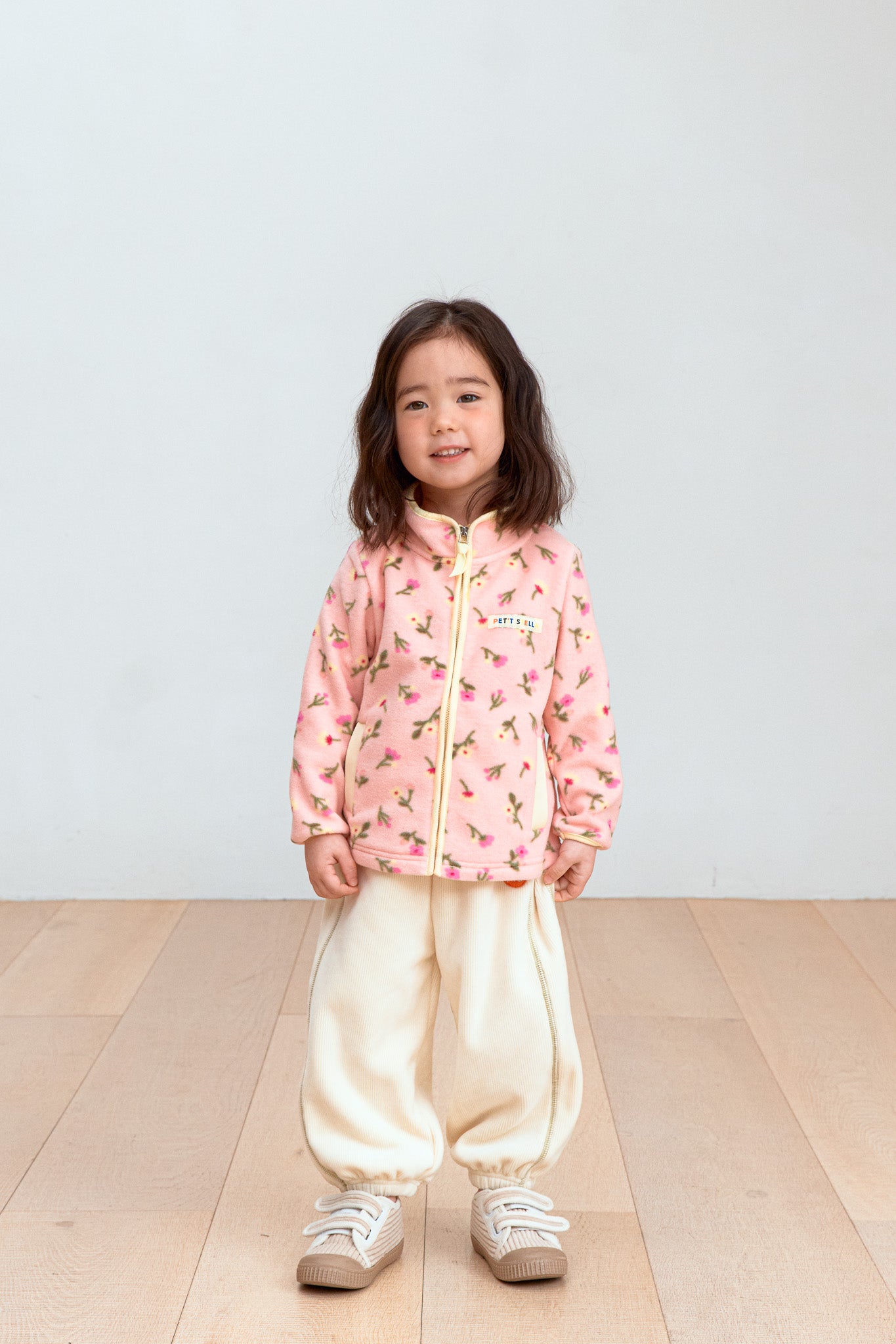 Pink Blossom Fleece Zip Jacket
