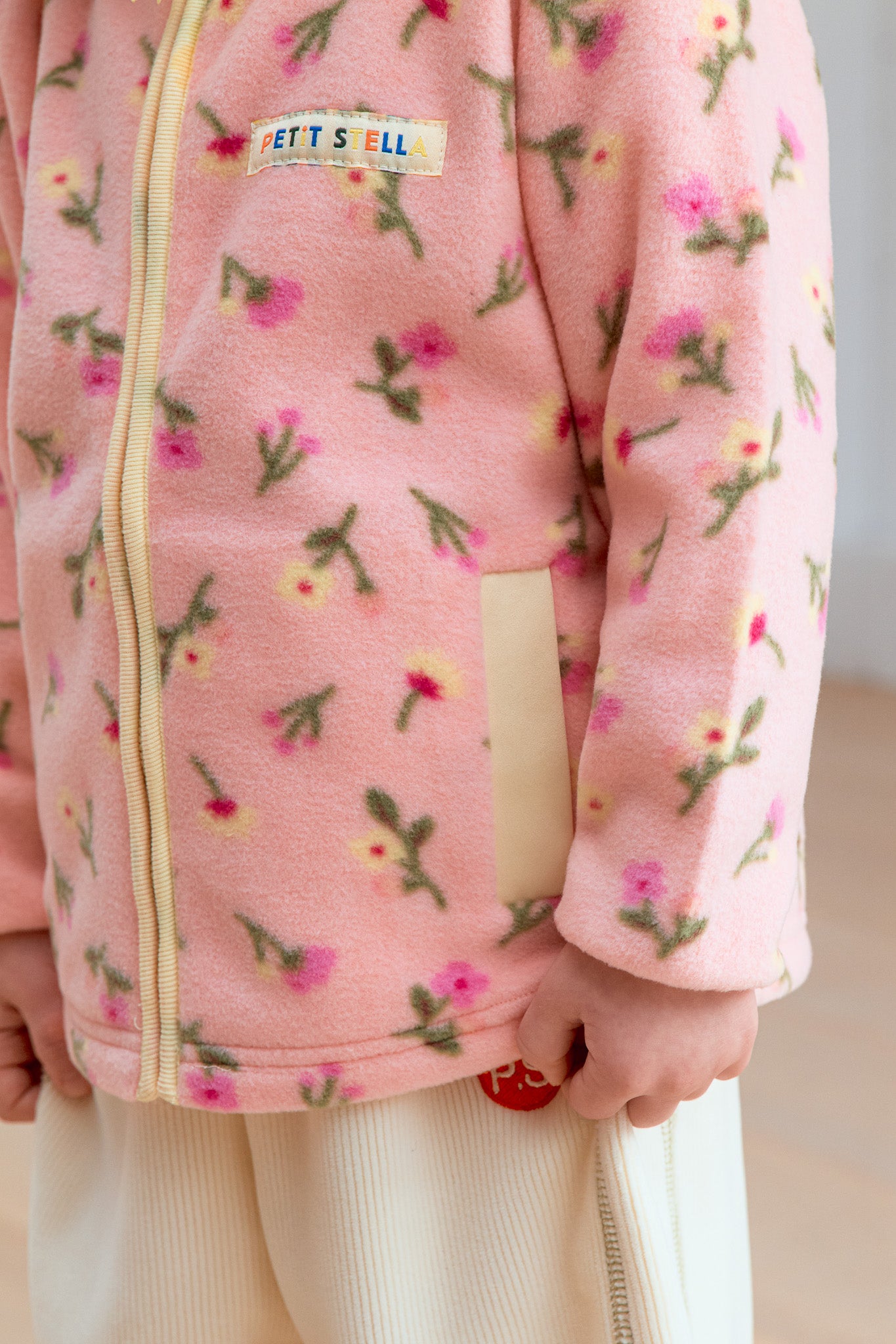 Pink Blossom Fleece Zip Jacket