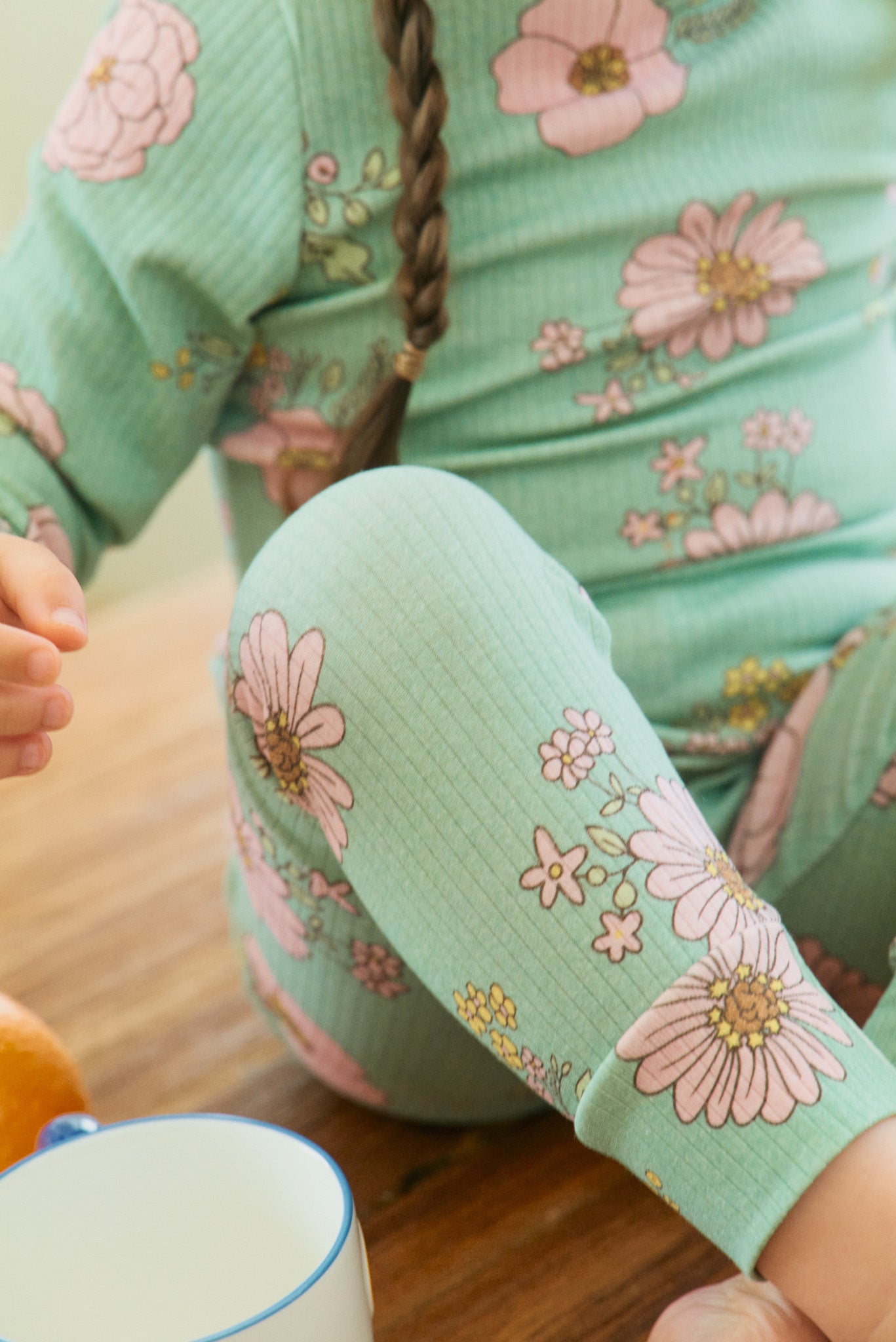 Green Bloom Pajama Set