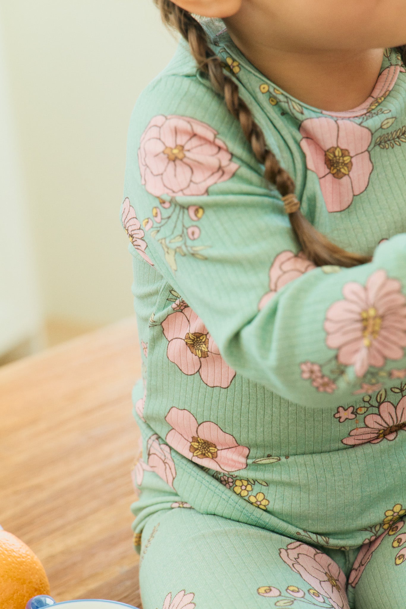 Green Bloom Pajama Set