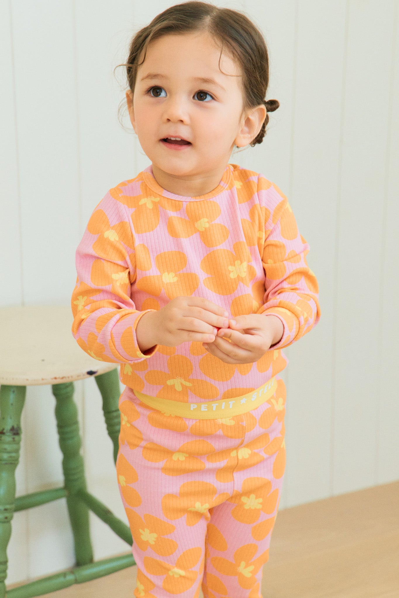 Orange Blossom Pajama Set