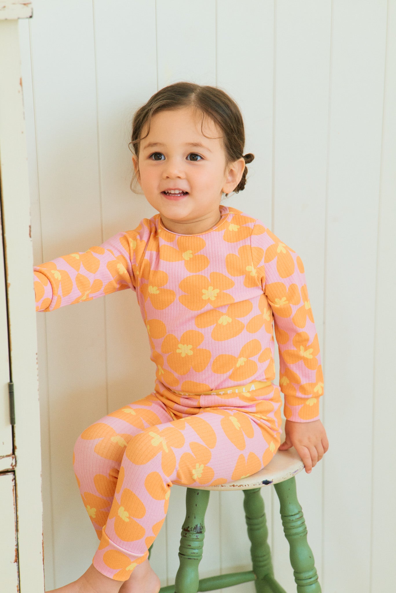 Orange Blossom Pajama Set