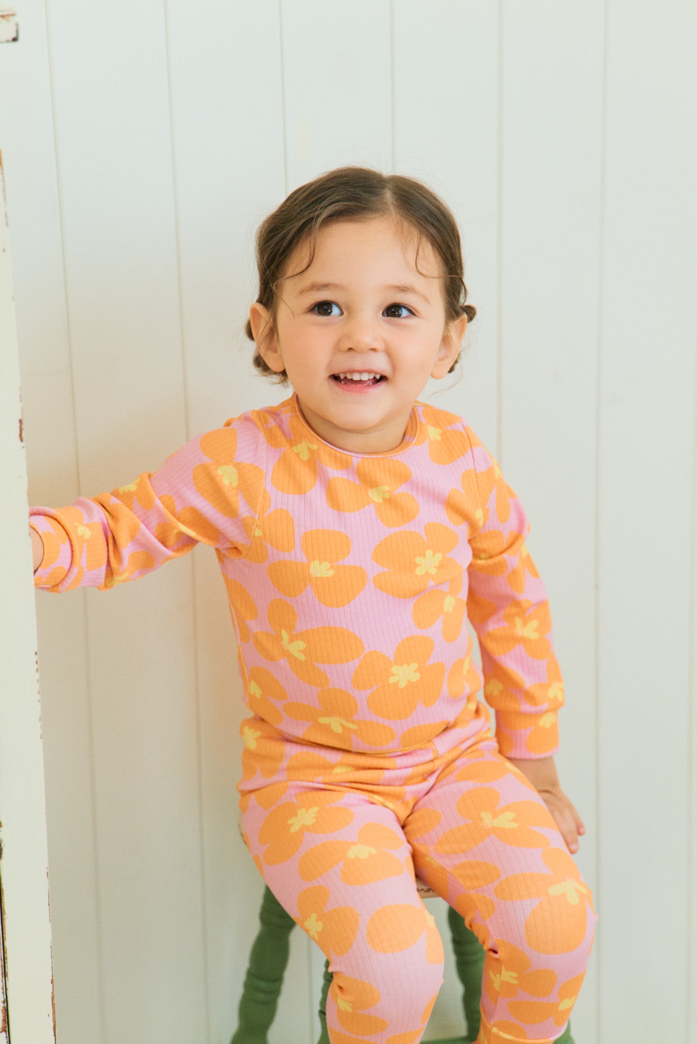 Orange Blossom Pajama Set