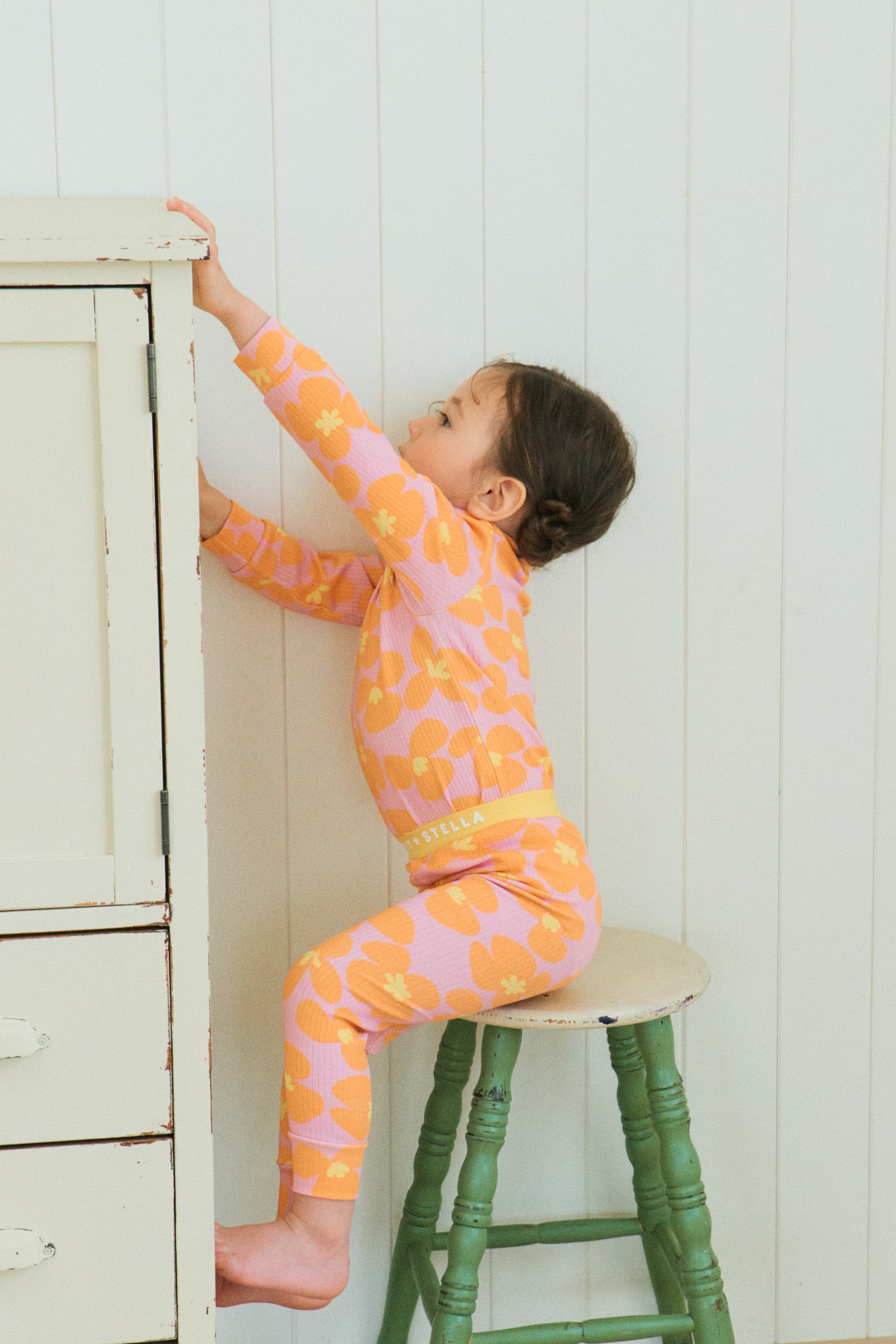 Orange Blossom Pajama Set