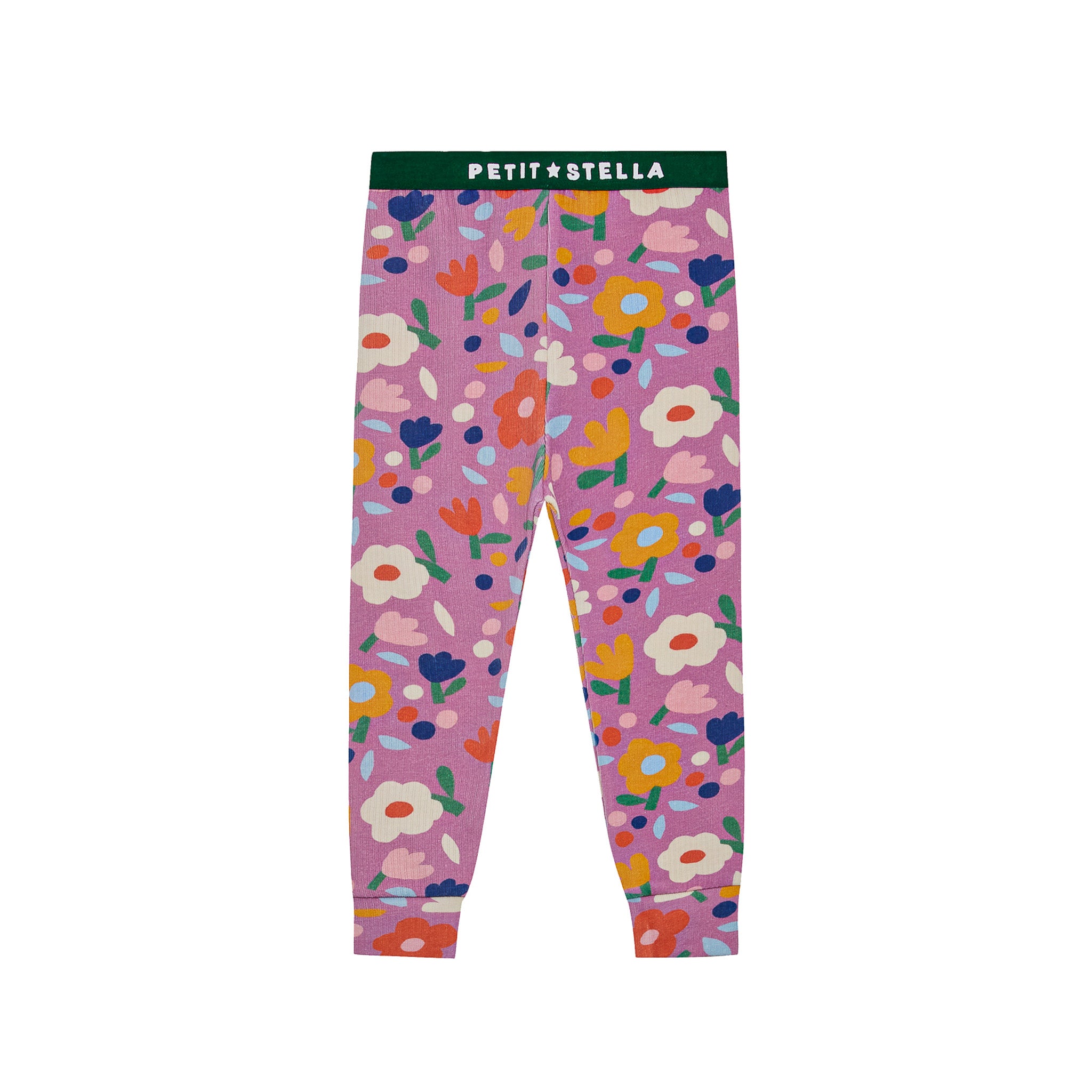 Flower Garden Pima Blend Pajama Set - Purple Floral