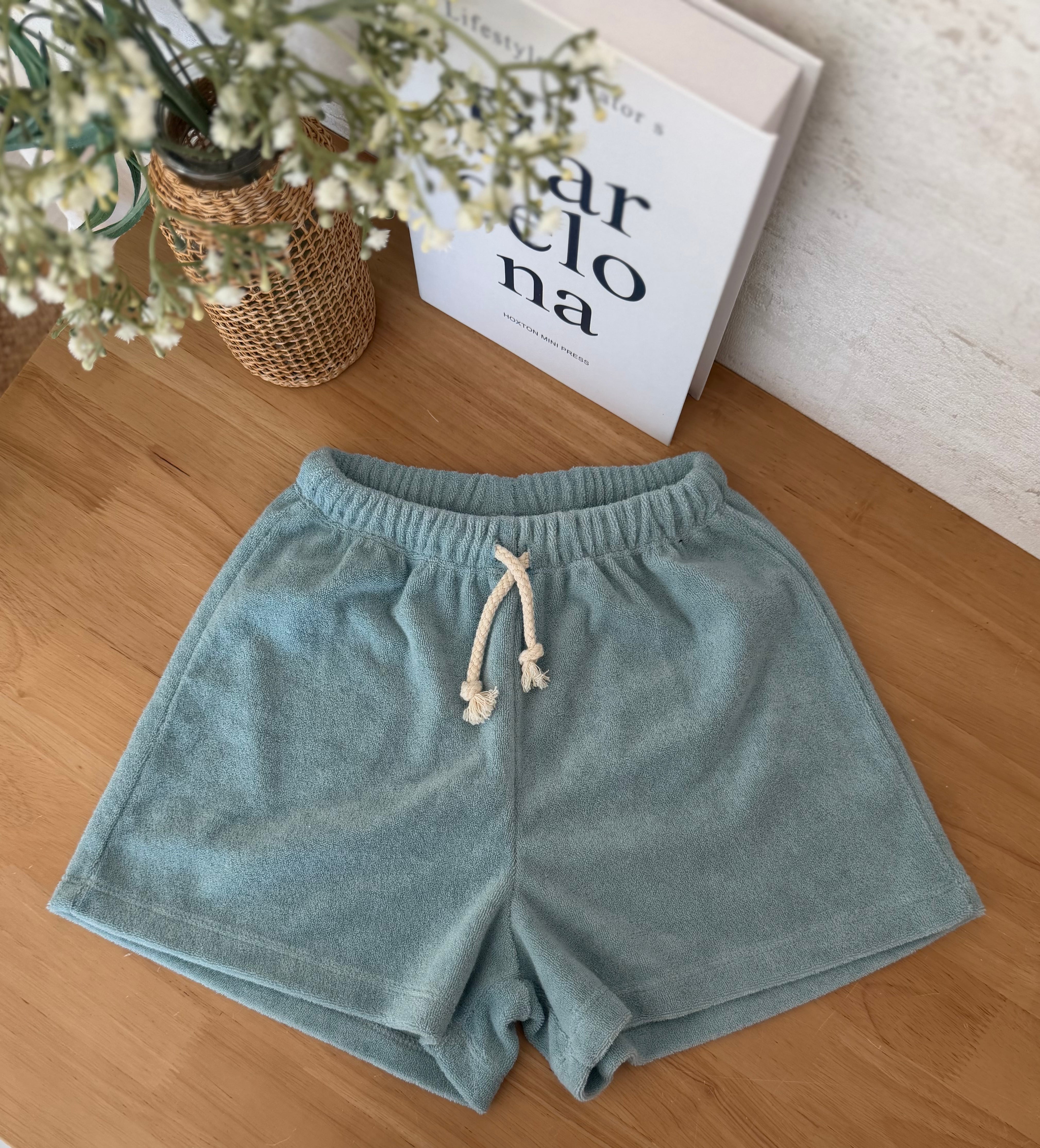 Terry Easy Shorts - Ocean Mint