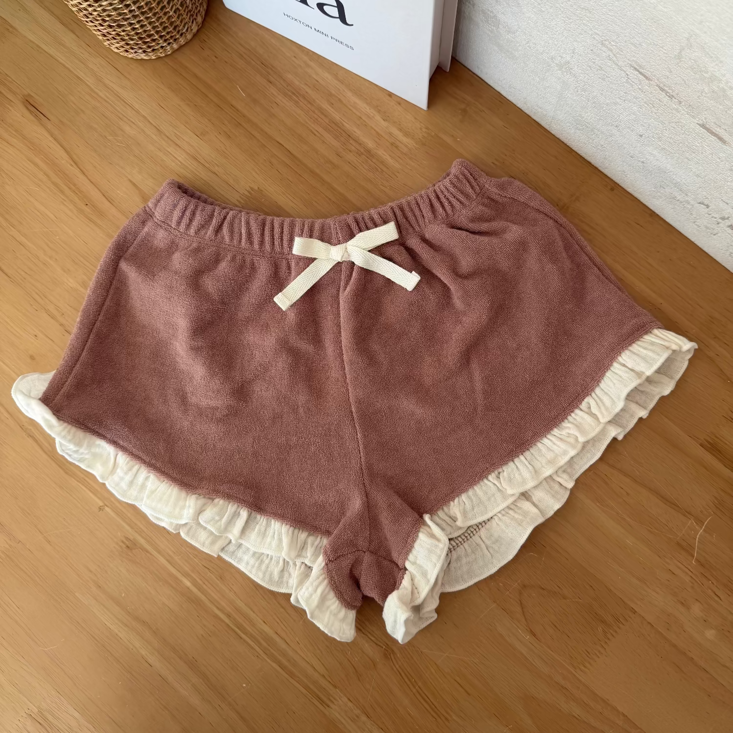 Rosy Lace Terry Shorts