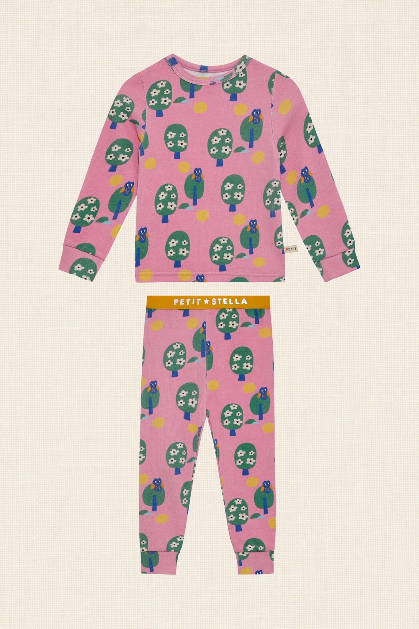 Little Owl Pima Blend Pajama Set