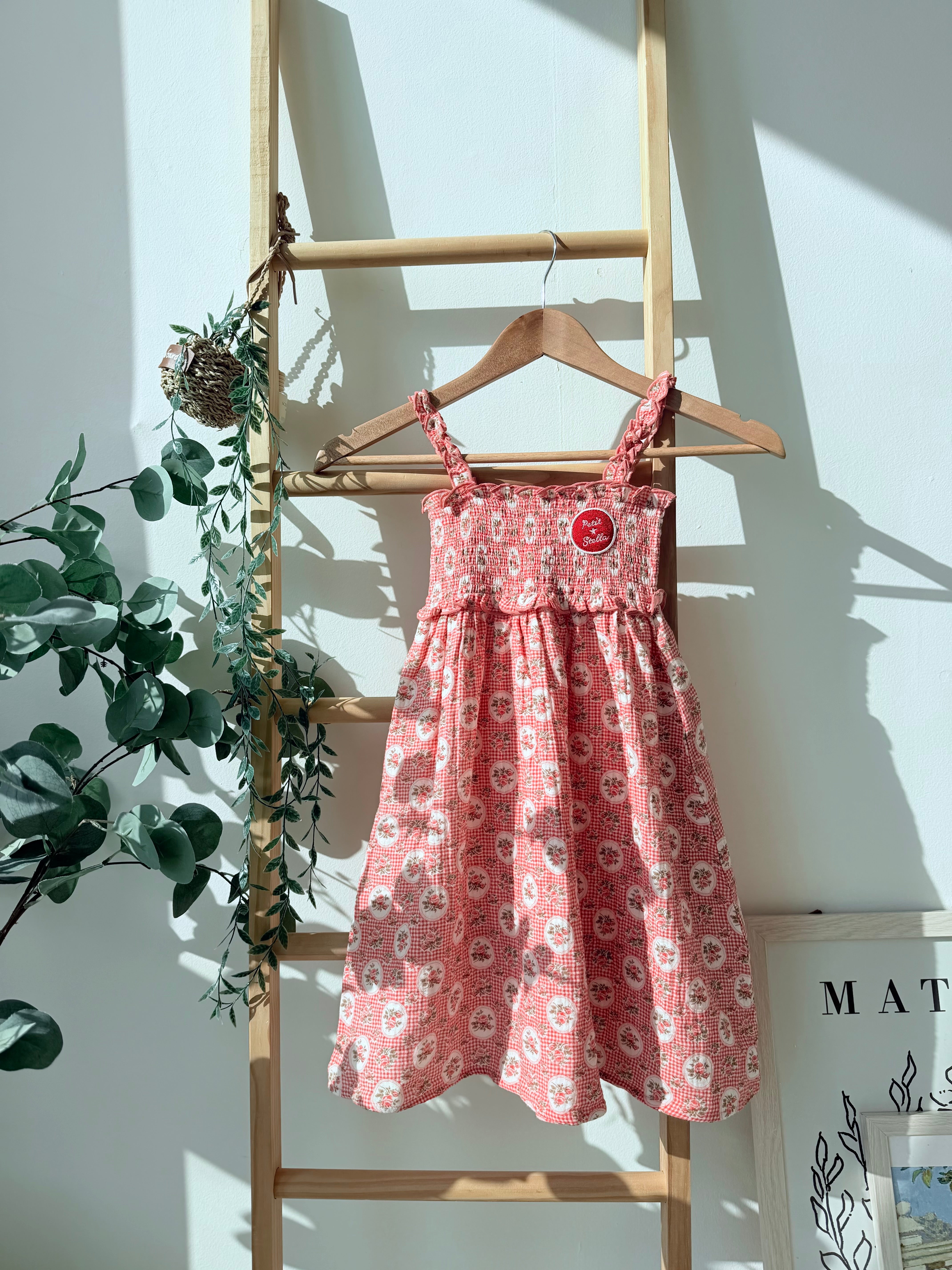Vintage Rose Smock Dress
