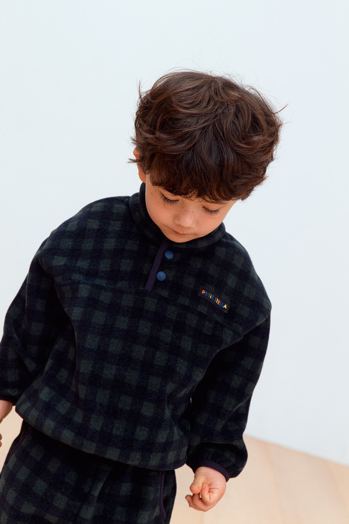 Evergreen Check Fleece Set
