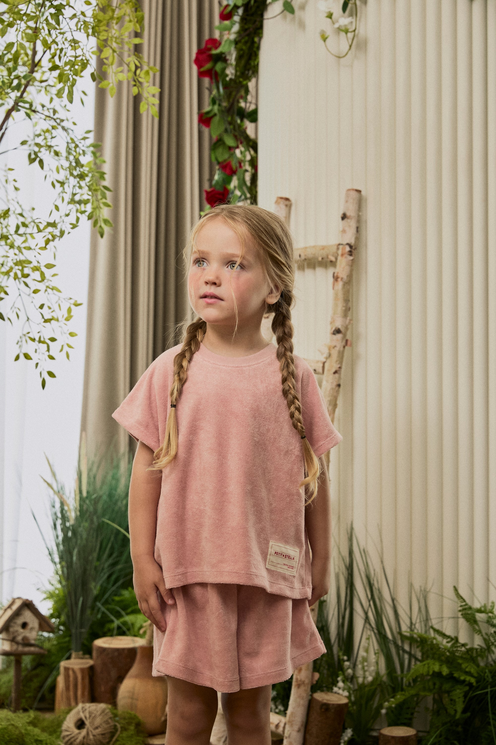 Terry Easy Shorts - Peach Blush