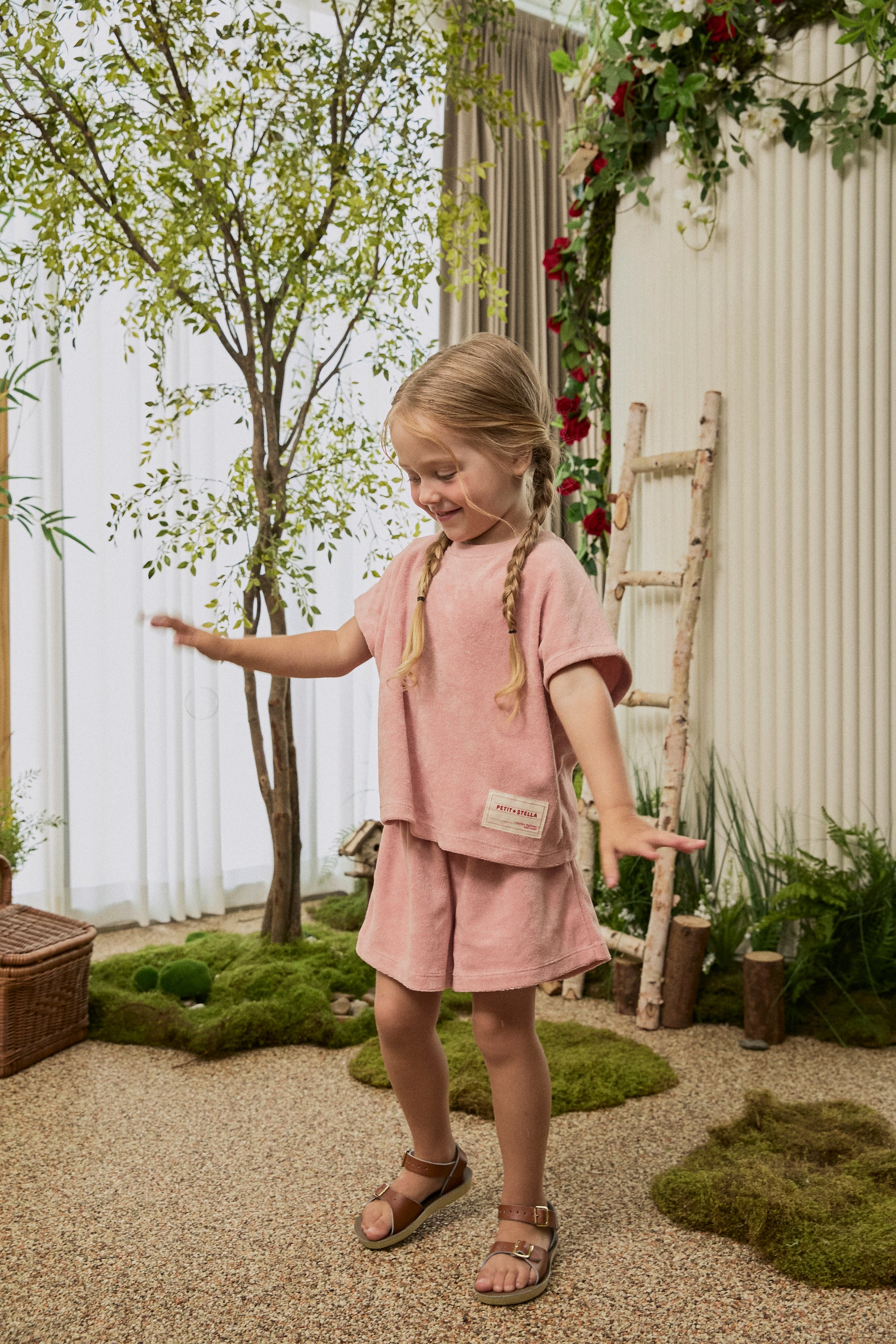 Terry Easy Top - Peach Blush