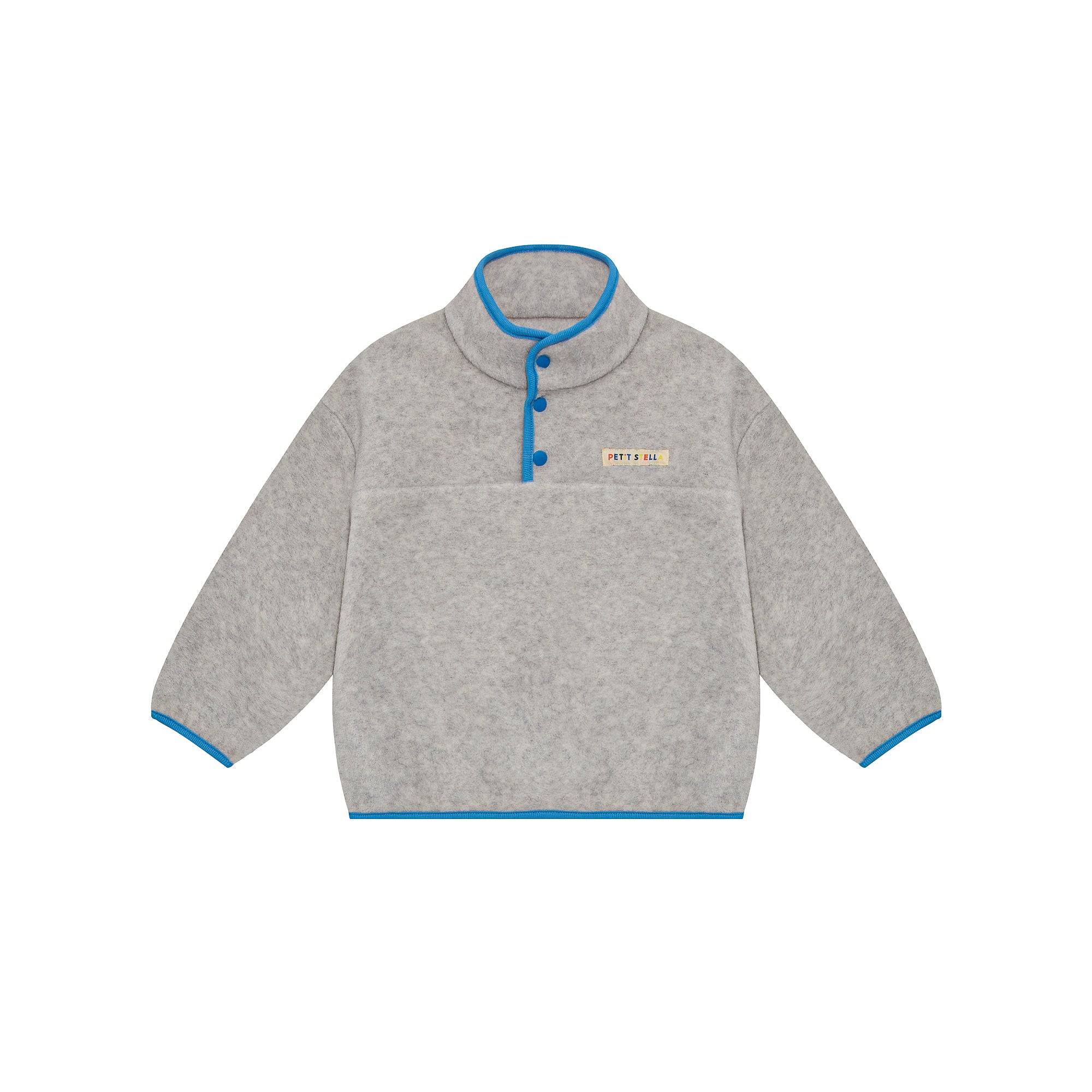 Grey Half-Snap Fleece Set