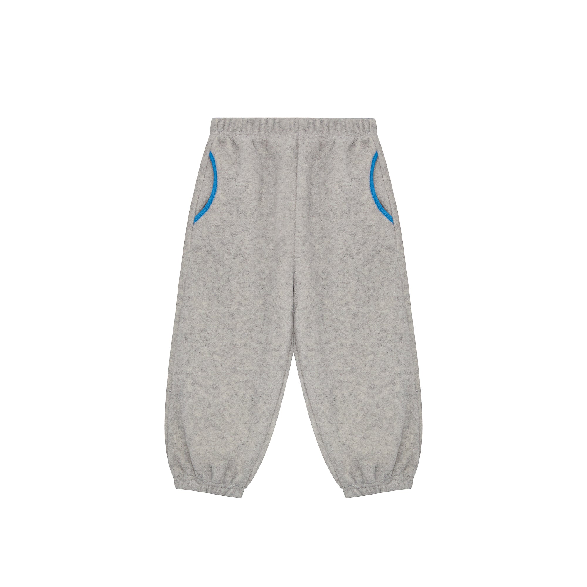 Grey Half-Snap Fleece Set