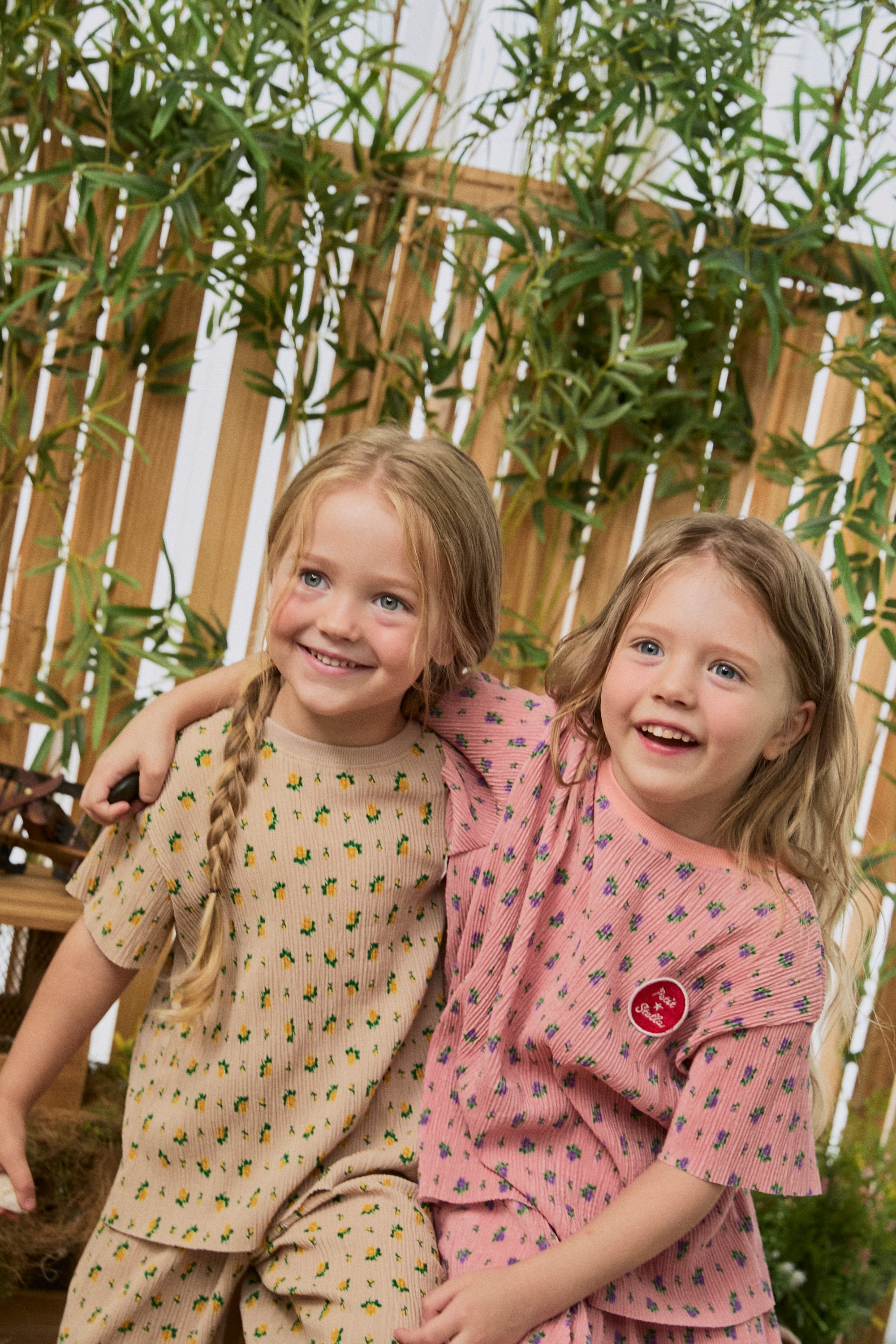 Floral Pleats Top - Khaki