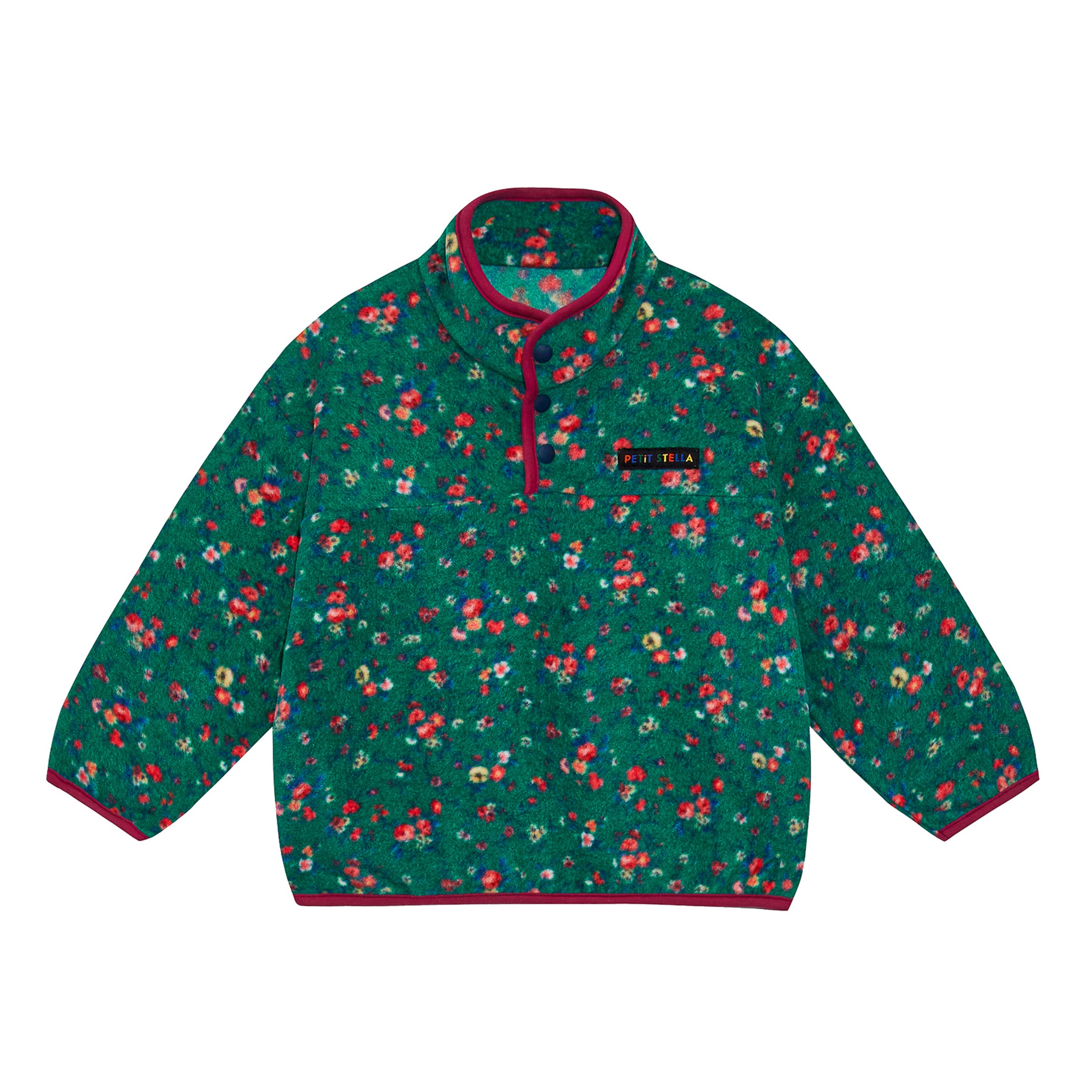 Garden Floral Fleece Set - Green Floral