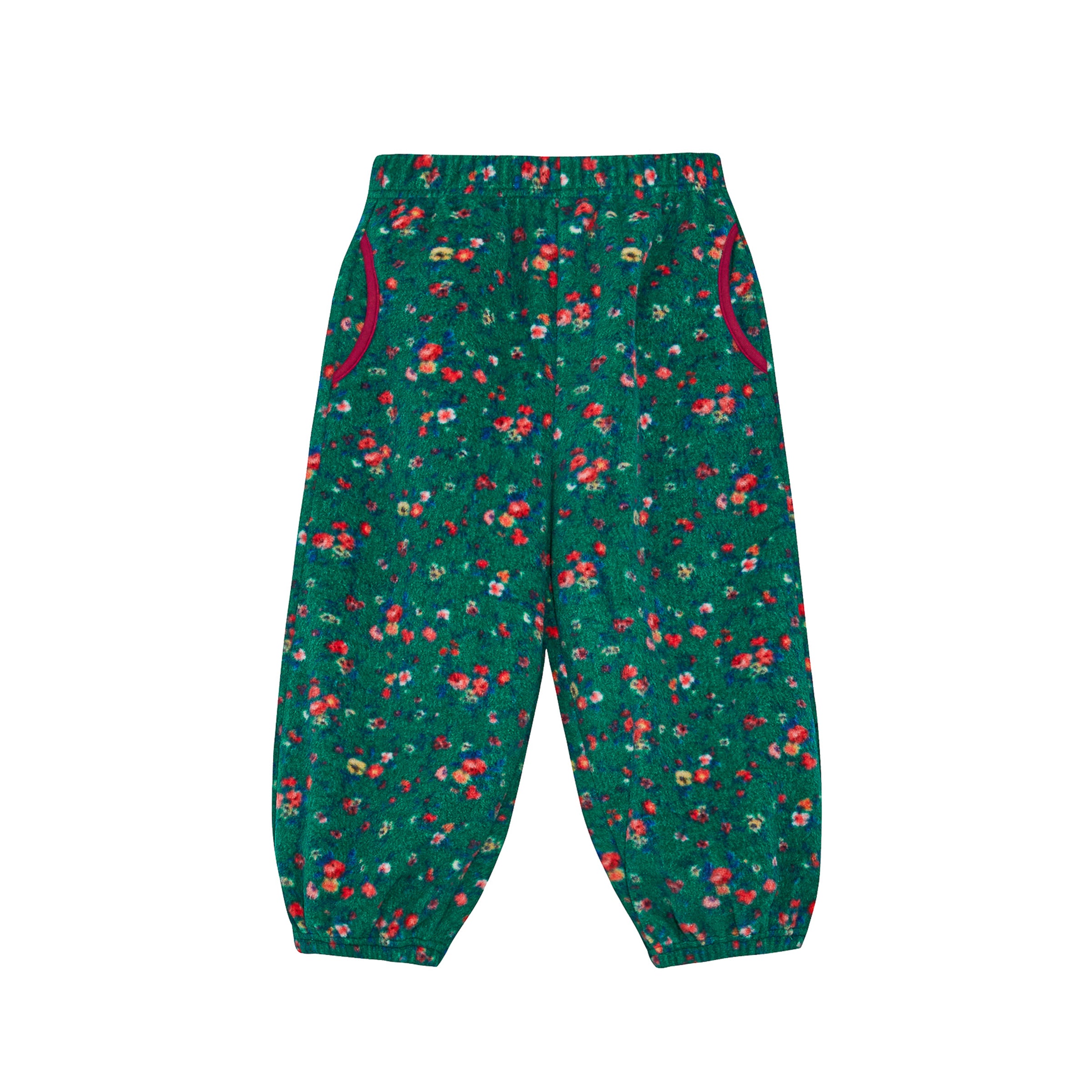 Garden Floral Fleece Set - Green Floral