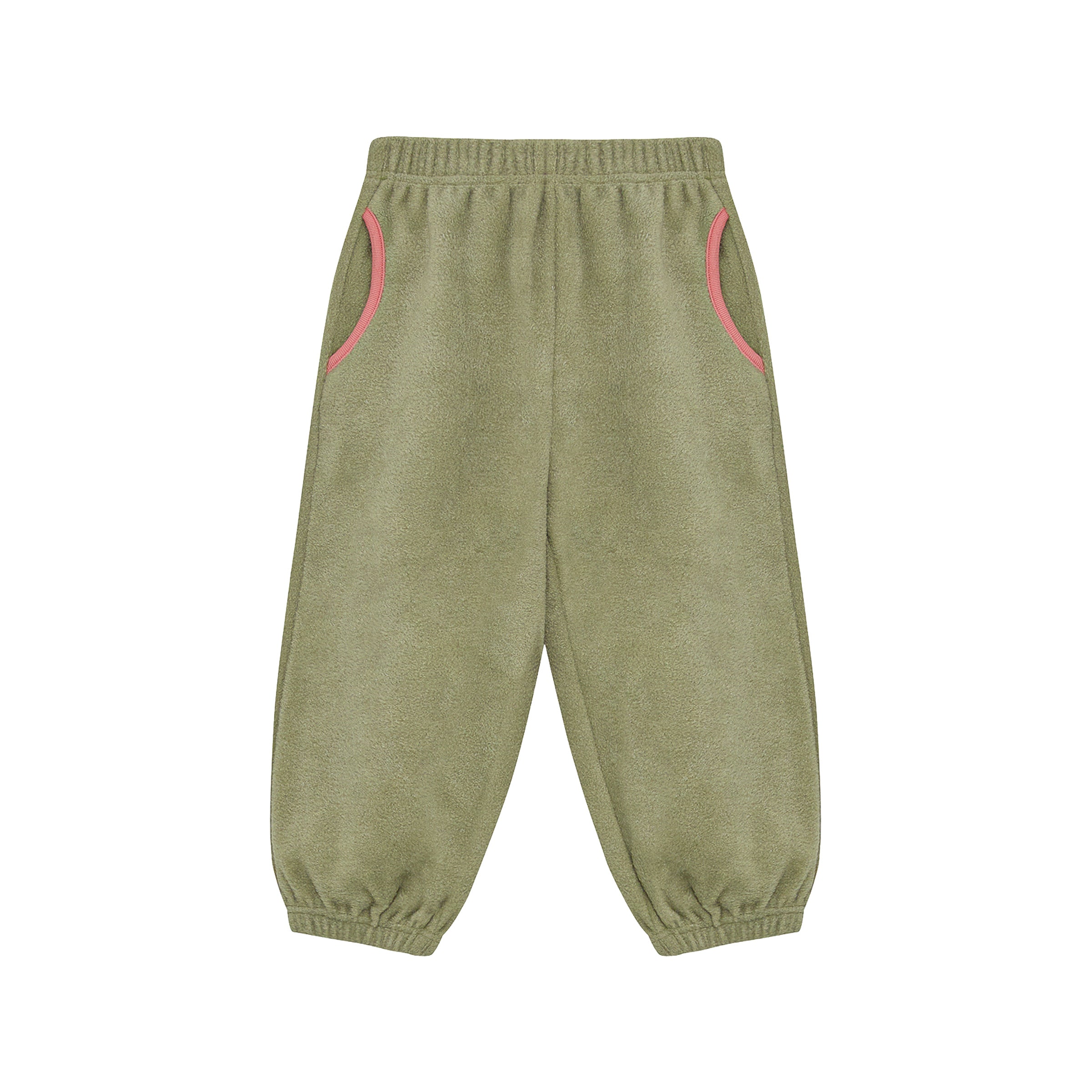 Olive Half-Snap Fleece Set