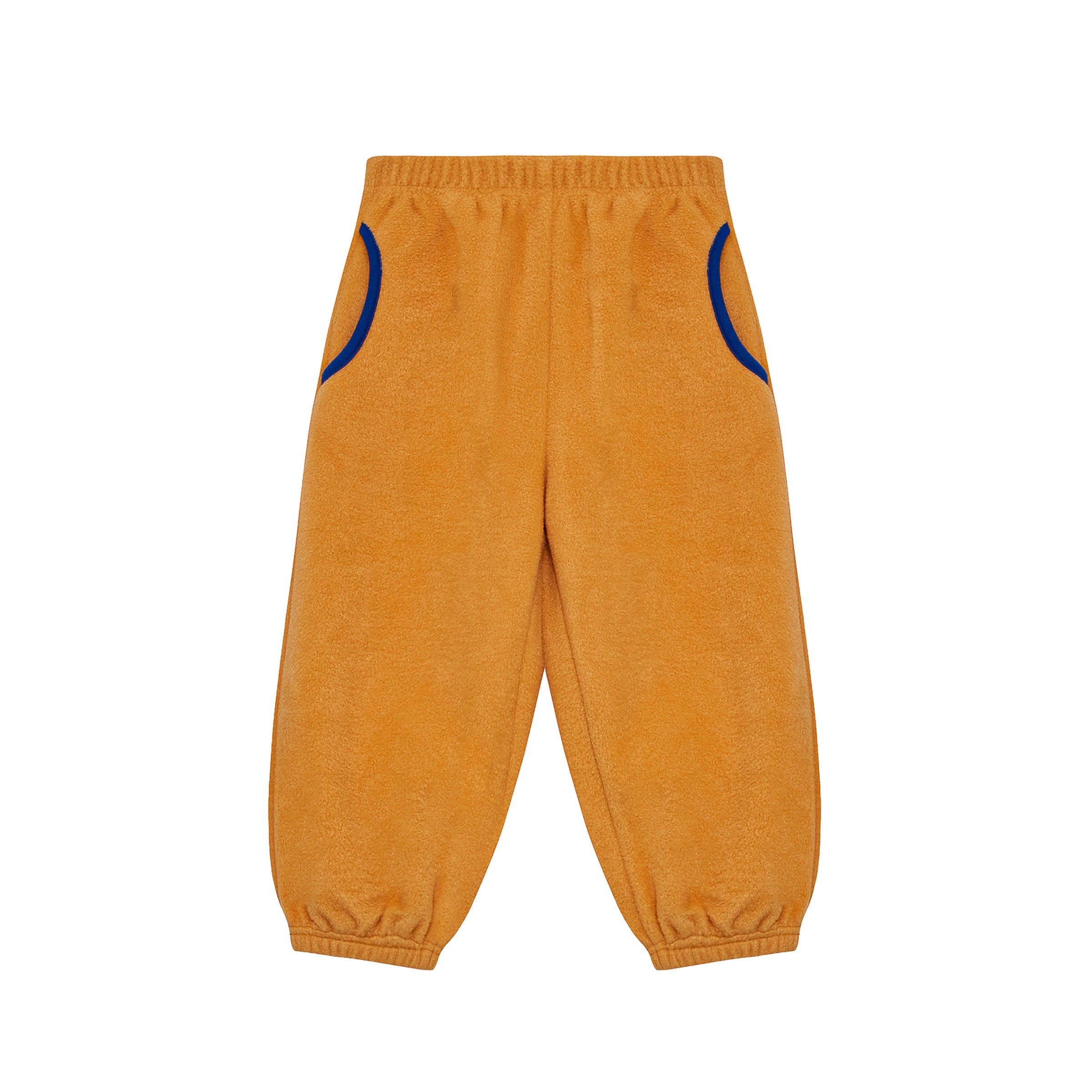 Orange Pop Half-Snap Fleece Set