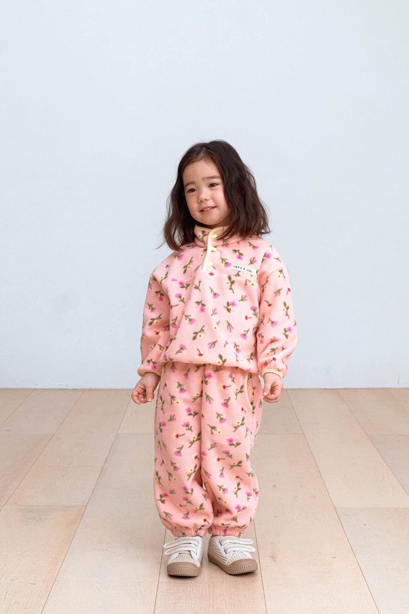 Pink Blossom Fleece Set