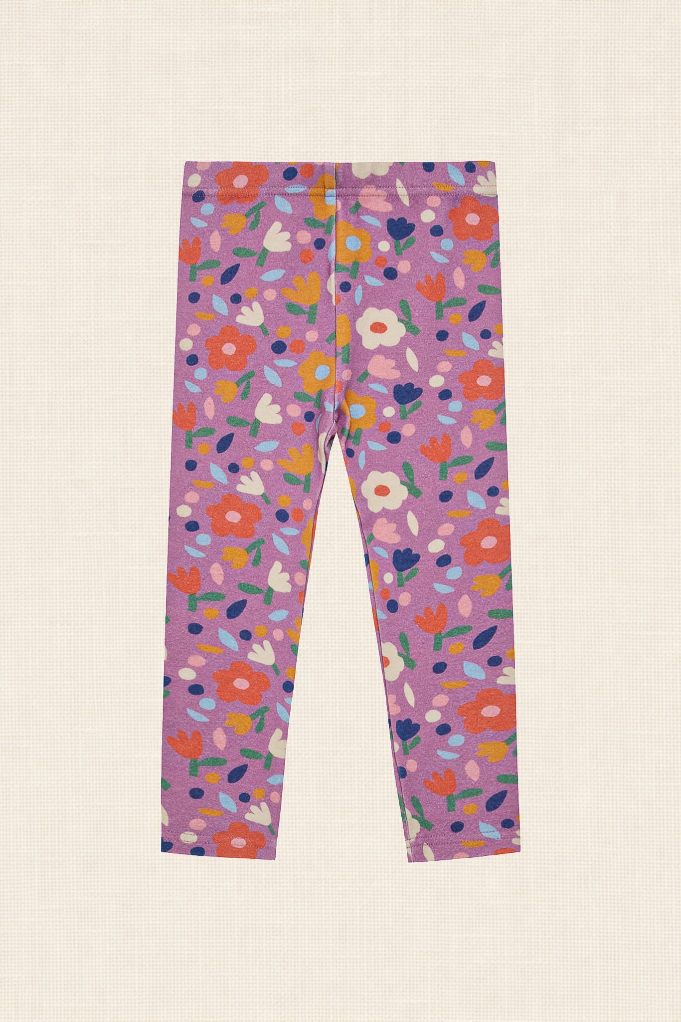 Purple Floral Leggings