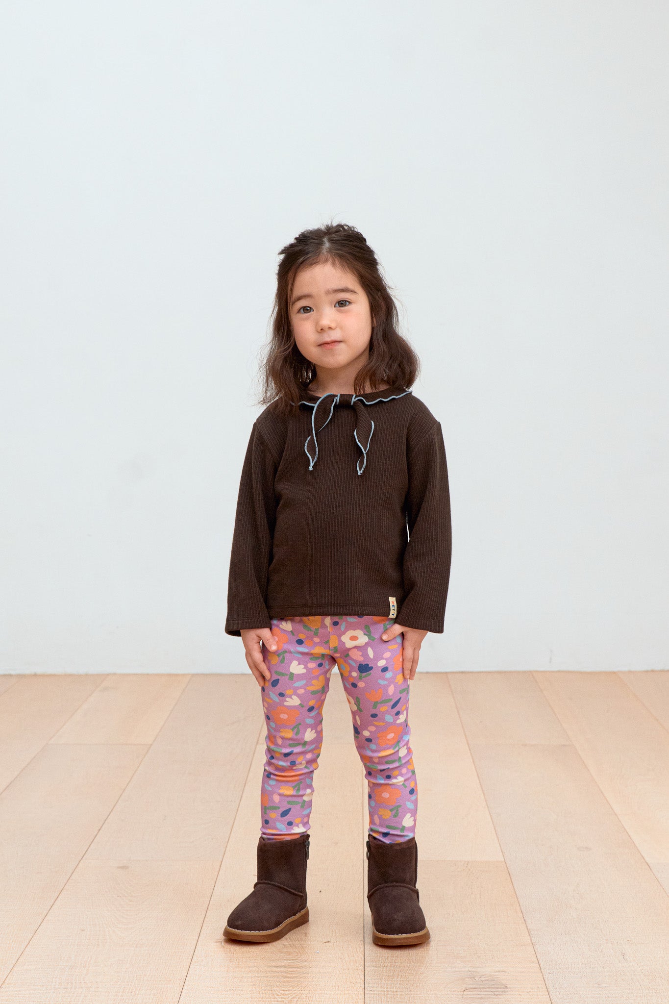 Purple Floral Leggings