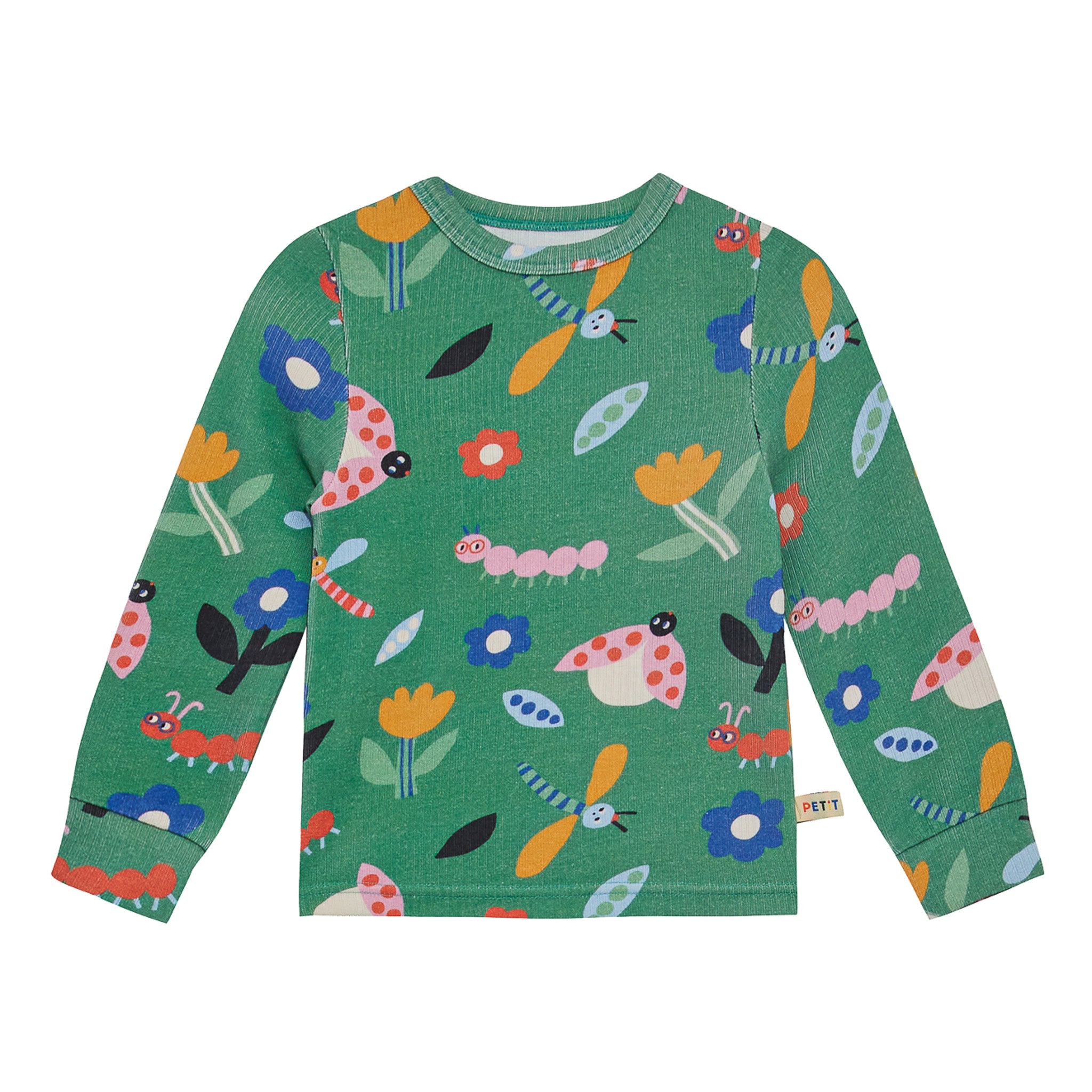 Bug Garden Pima Blend Pajama Set - Green