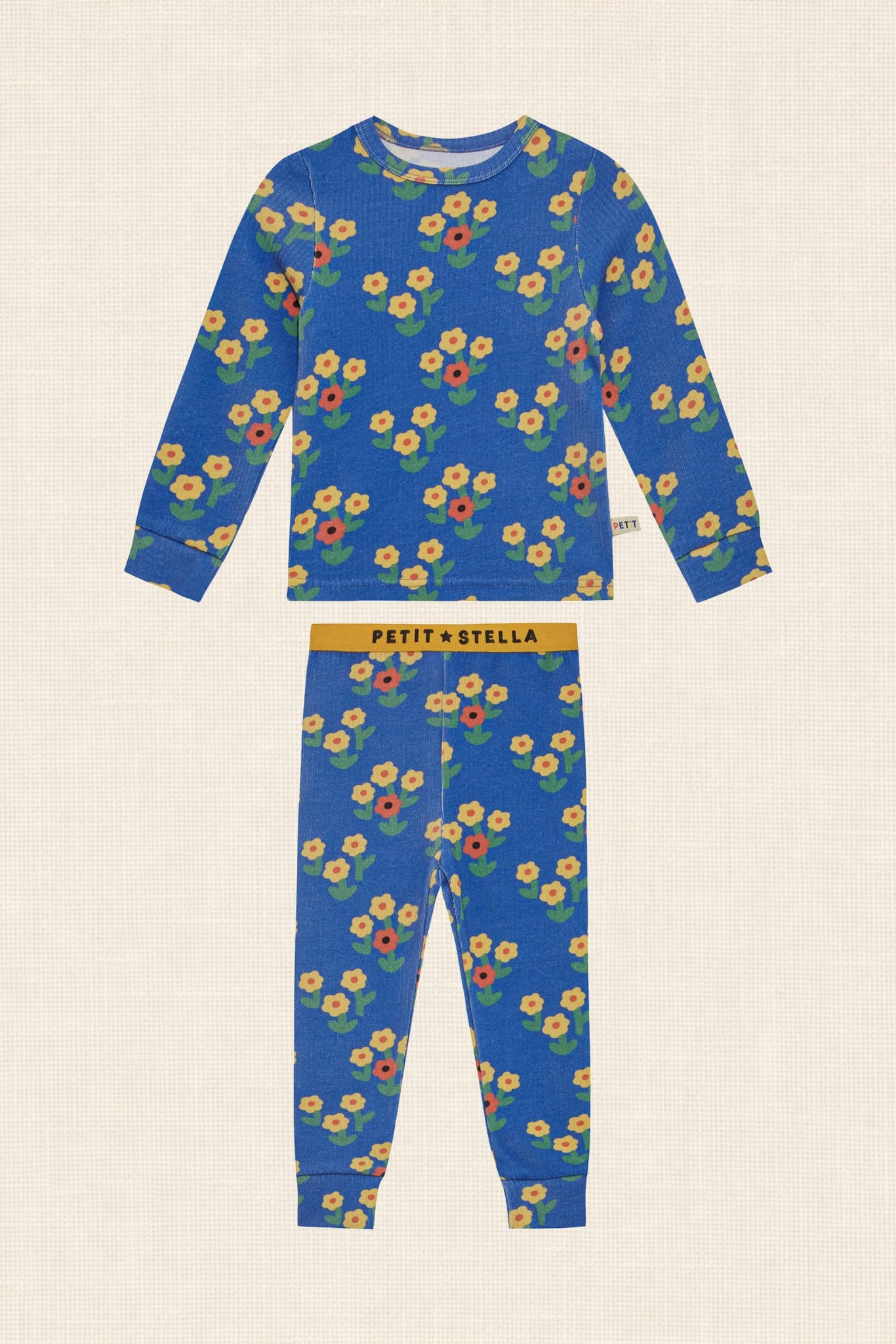 Blue Daisy Pima Blend Pajama Set