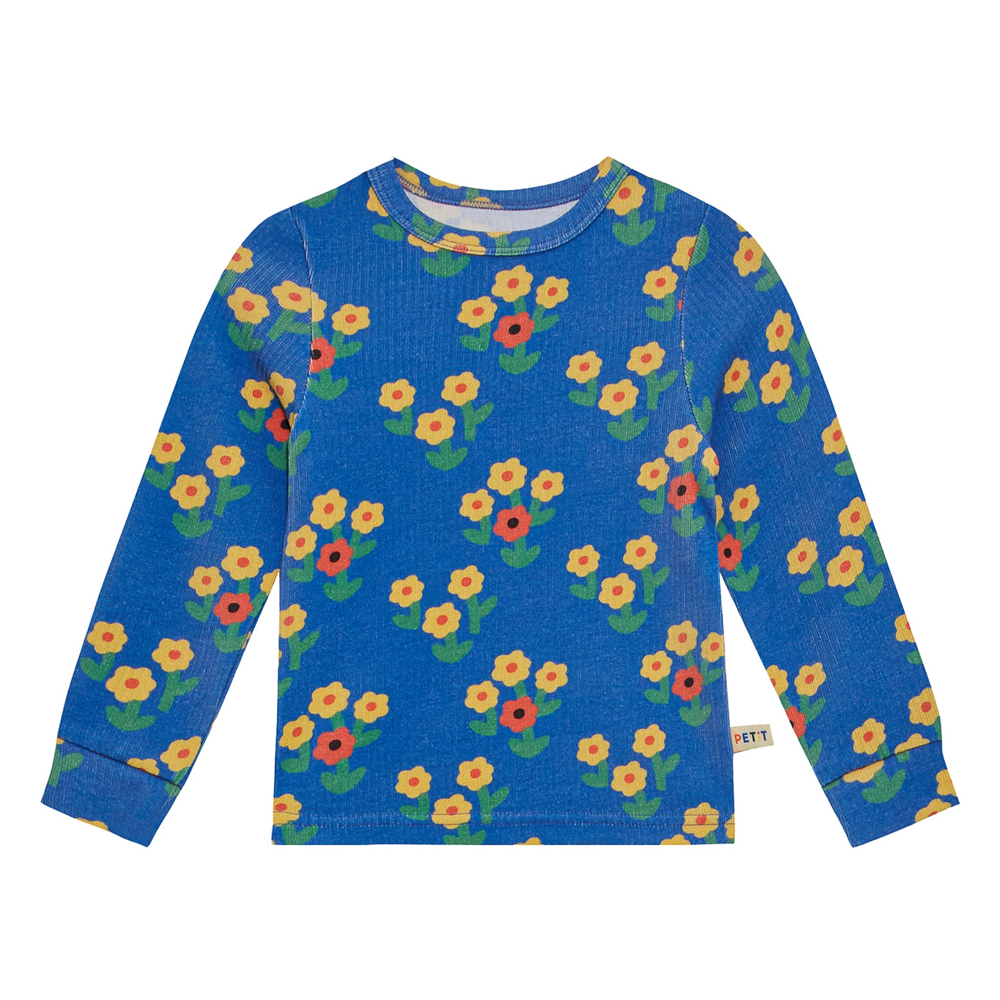 Blue Daisy Pima Blend Pajama Set