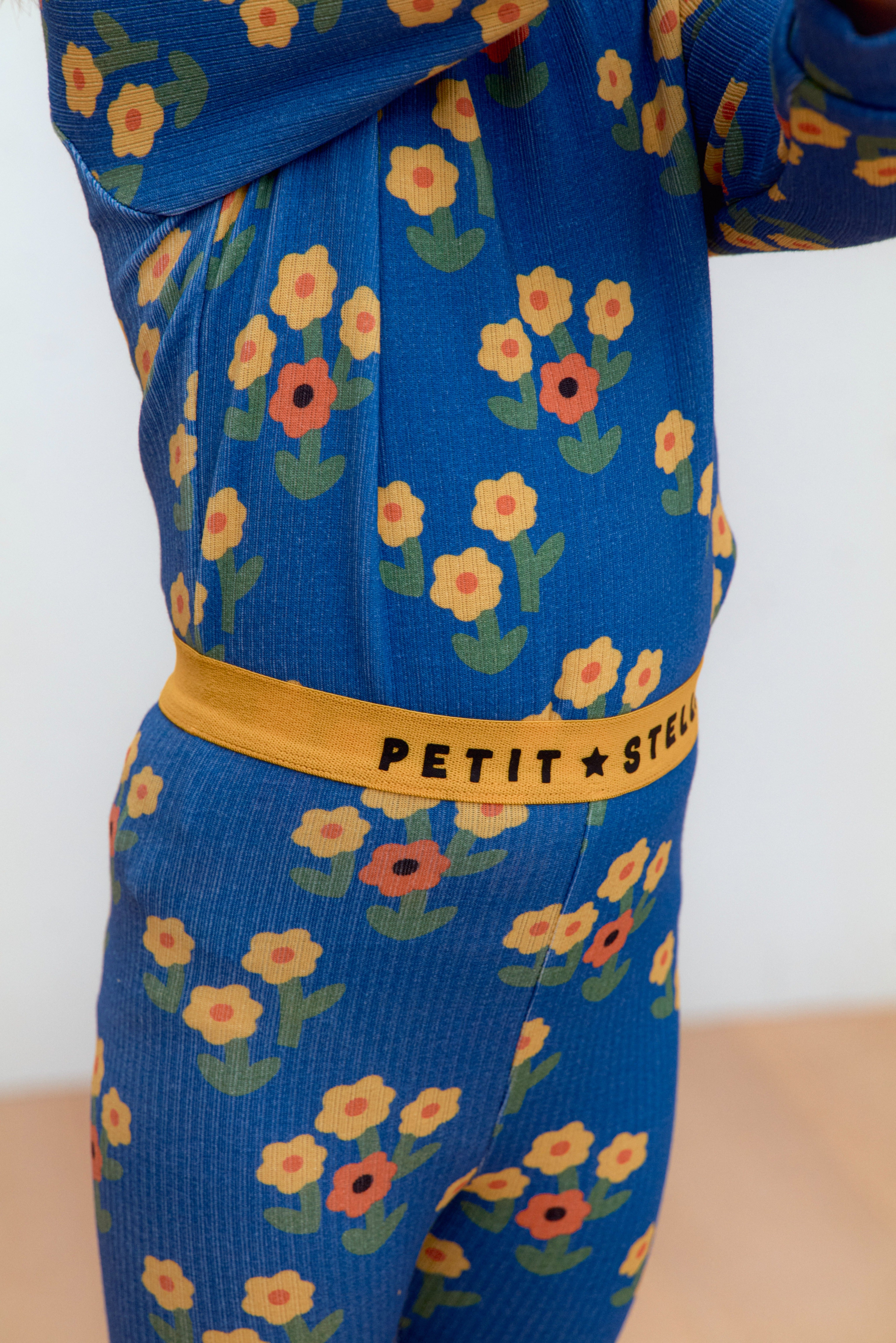 Blue Daisy Pima Blend Pajama Set
