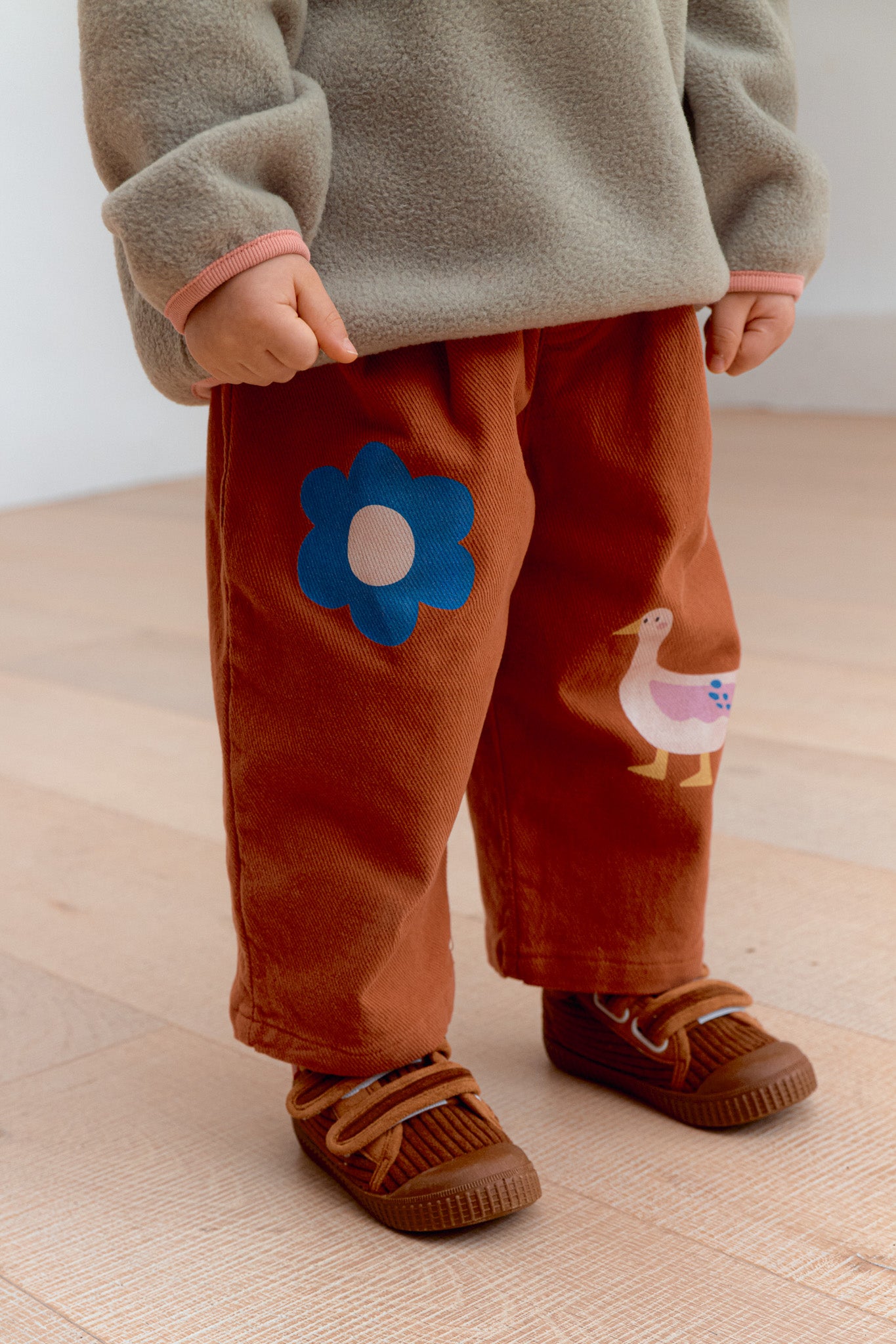 Duck Daisy Pants -Brick