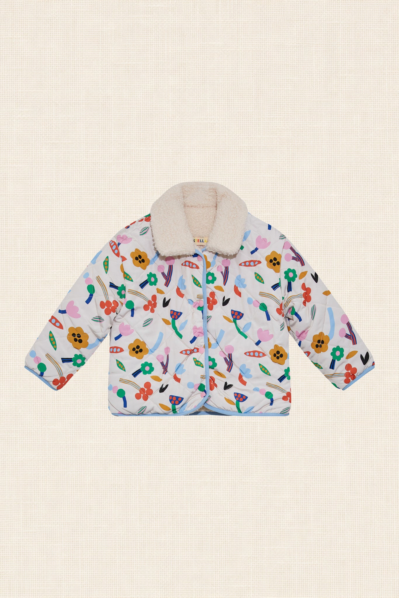 Funny Flower Reversible Sherpa Jacket