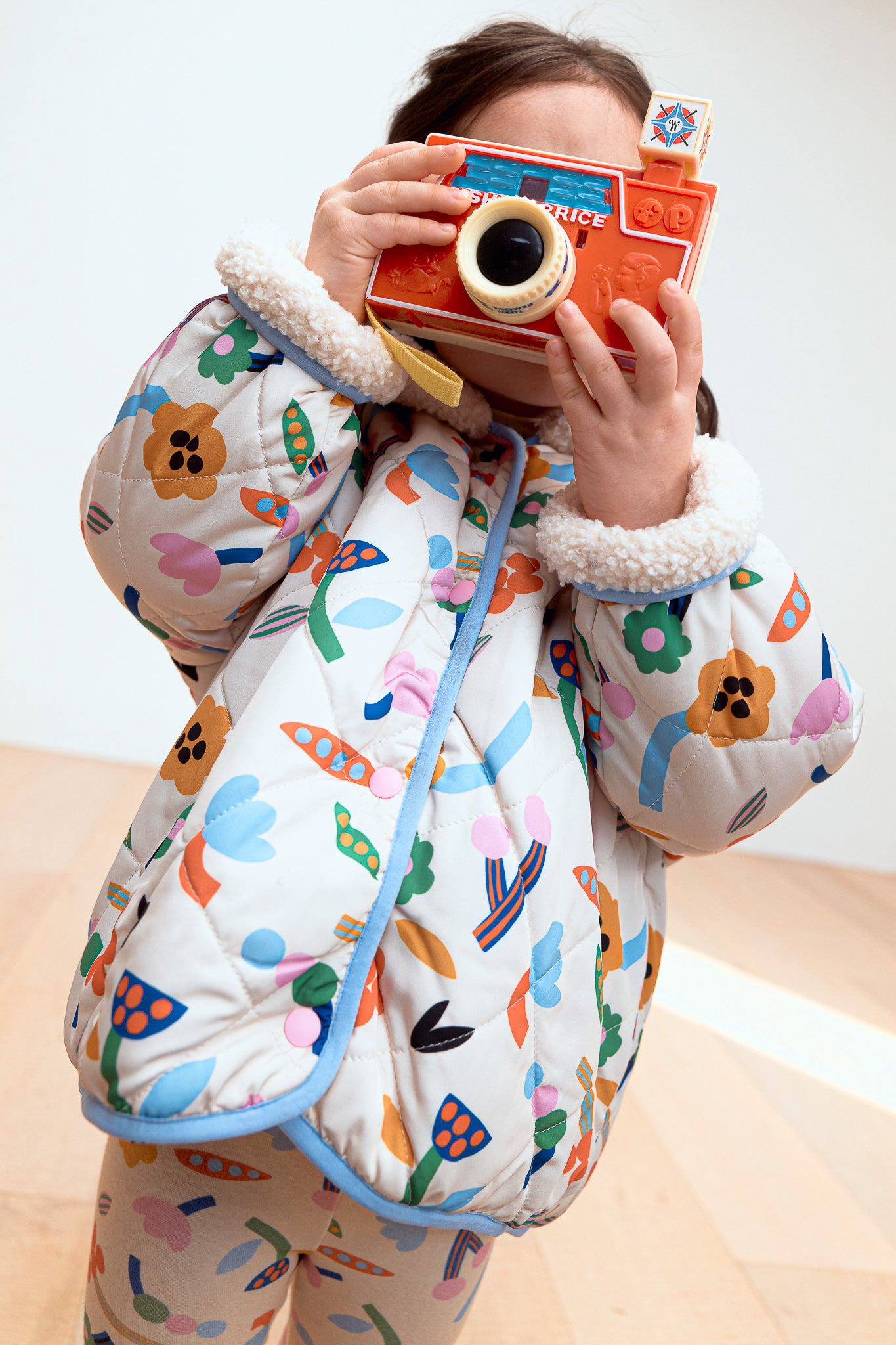Funny Flower Reversible Sherpa Jacket