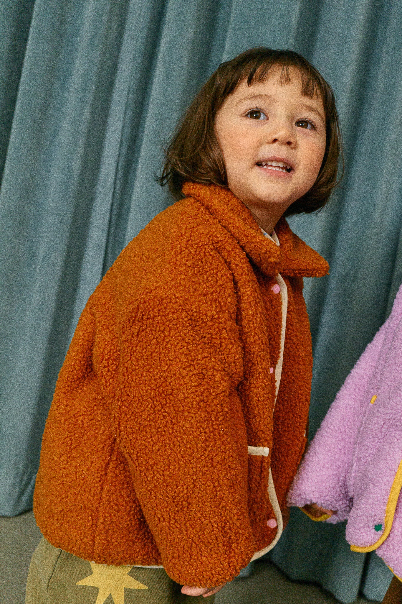 Green Garden Reversible Sherpa Jacket
