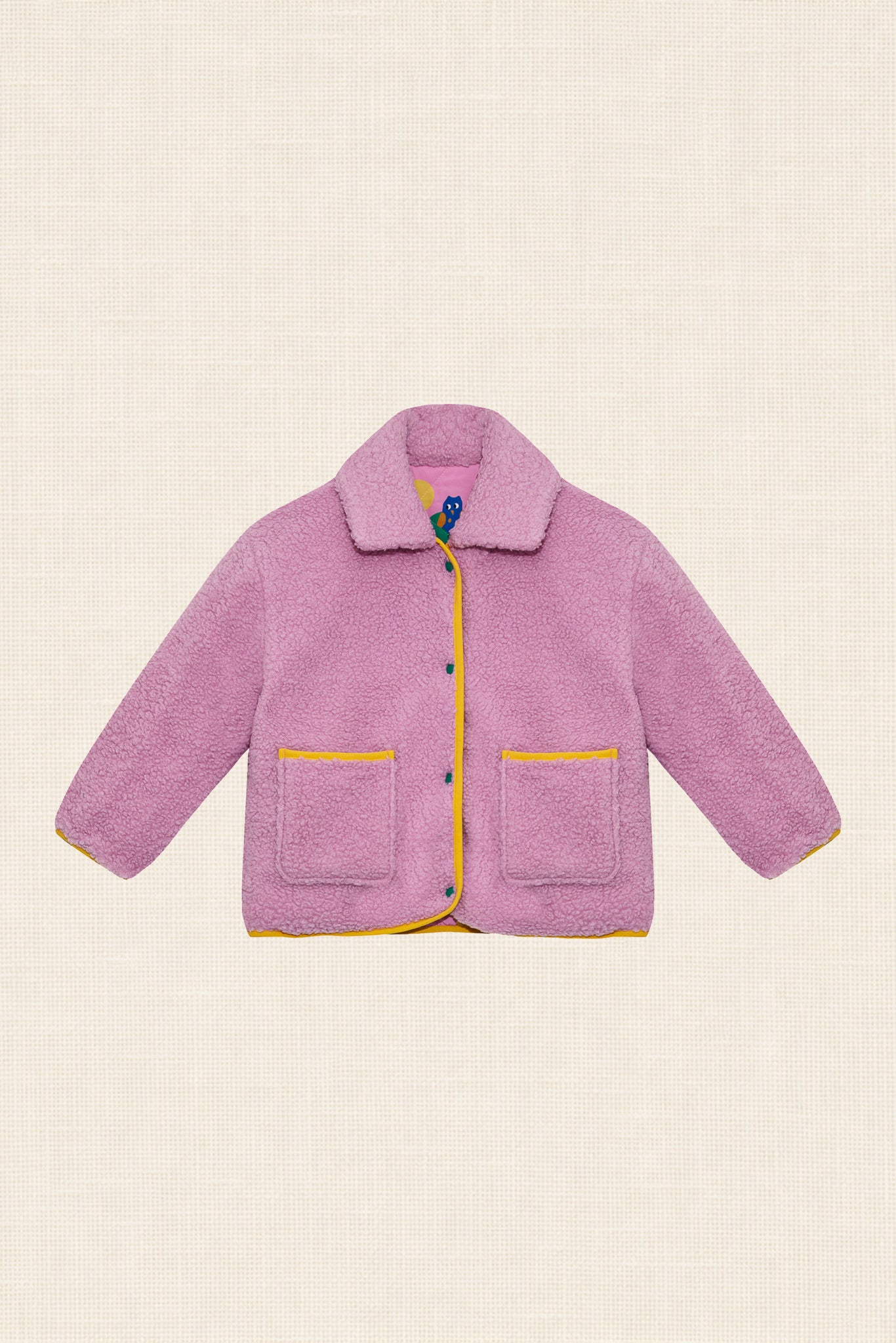 Little Owl Reversible Sherpa Jacket