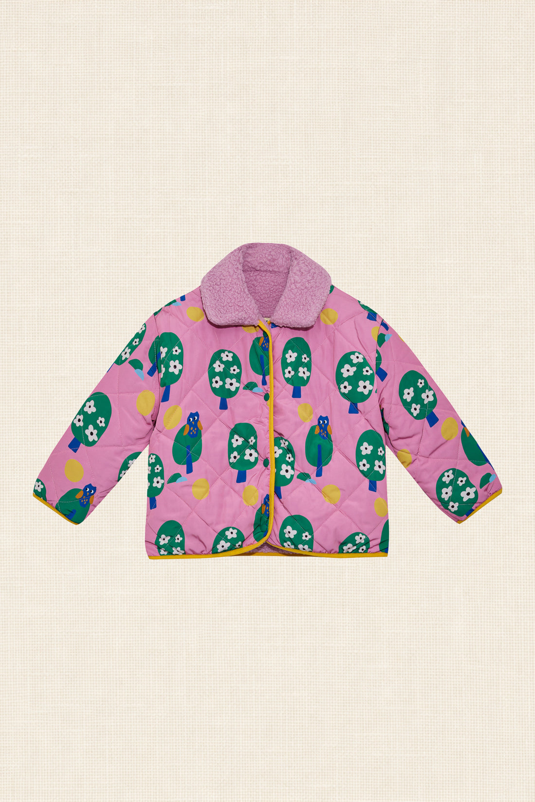 Little Owl Reversible Sherpa Jacket