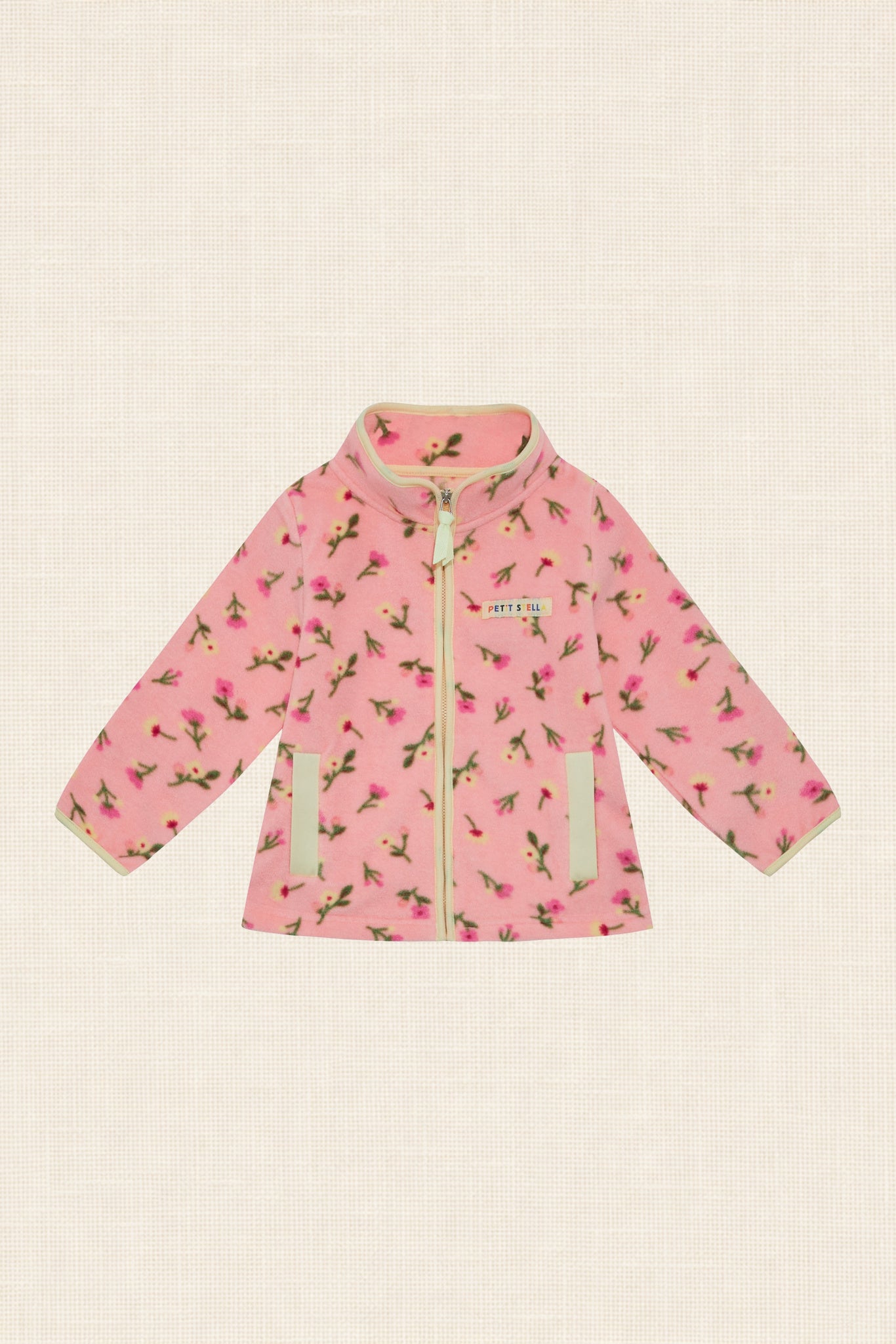 Pink Blossom Fleece Zip Jacket