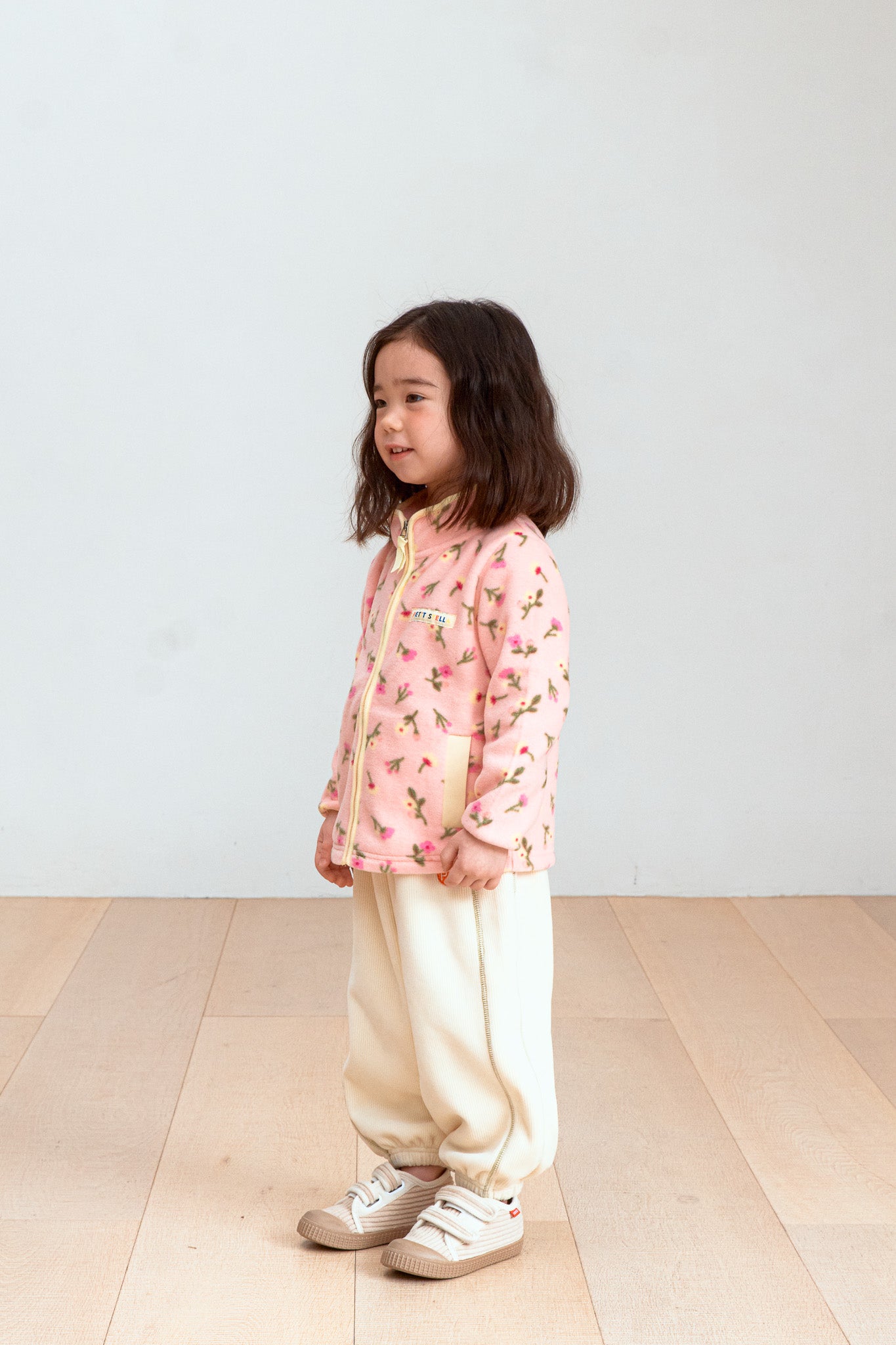 Pink Blossom Fleece Zip Jacket