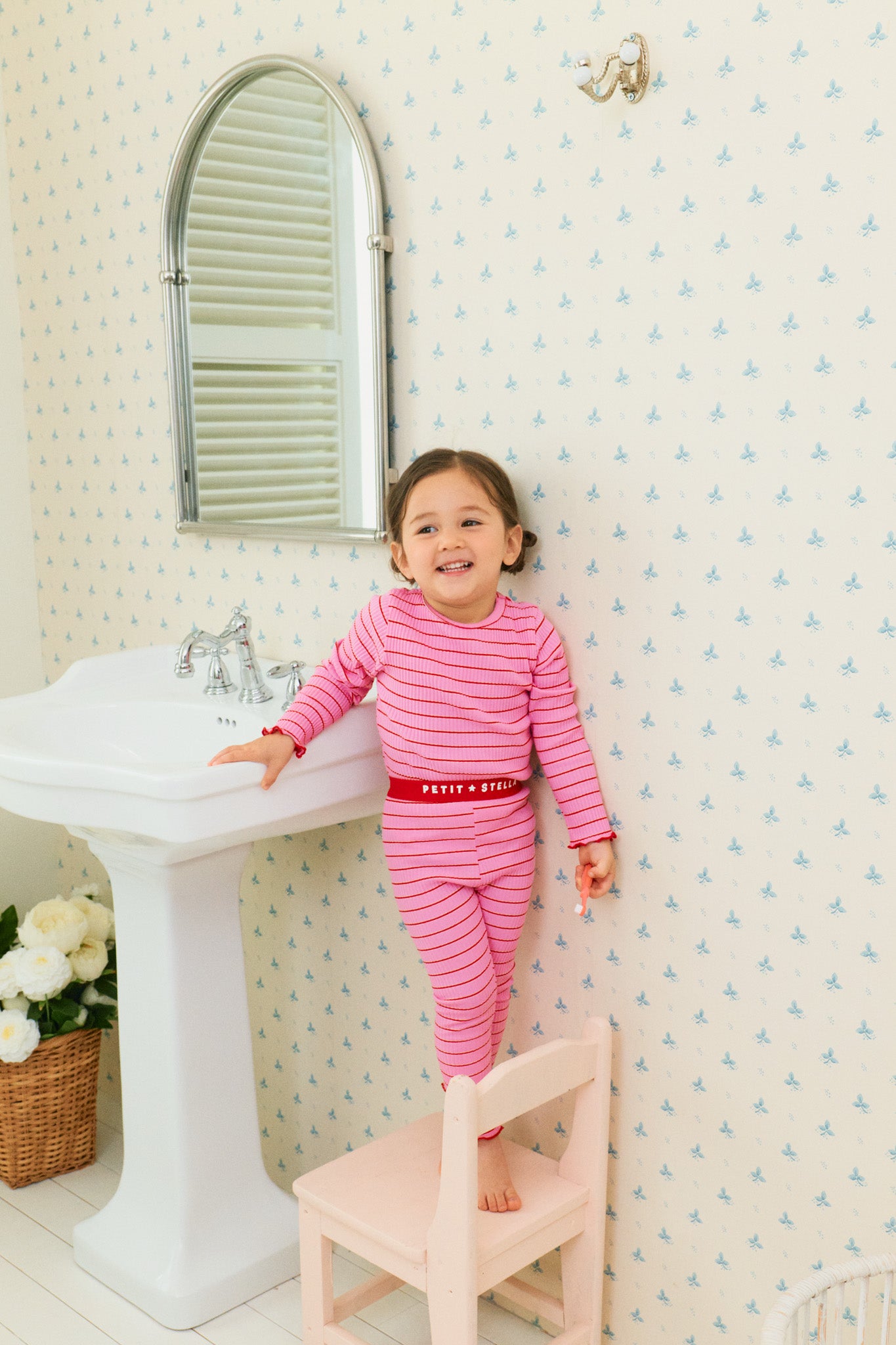 Cherry Stripe Pajama Set